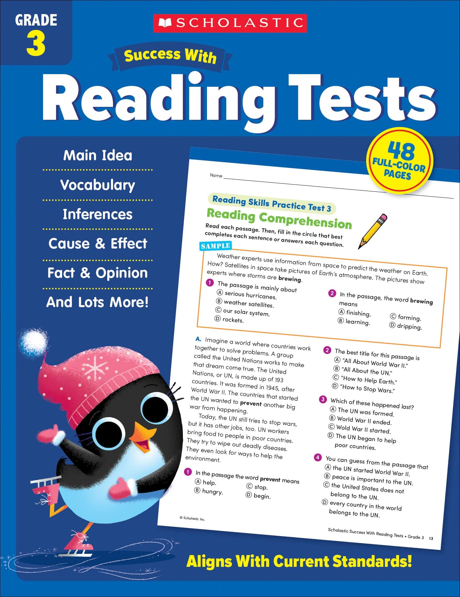 Scholastic Success With Reading Tests: Grade 3