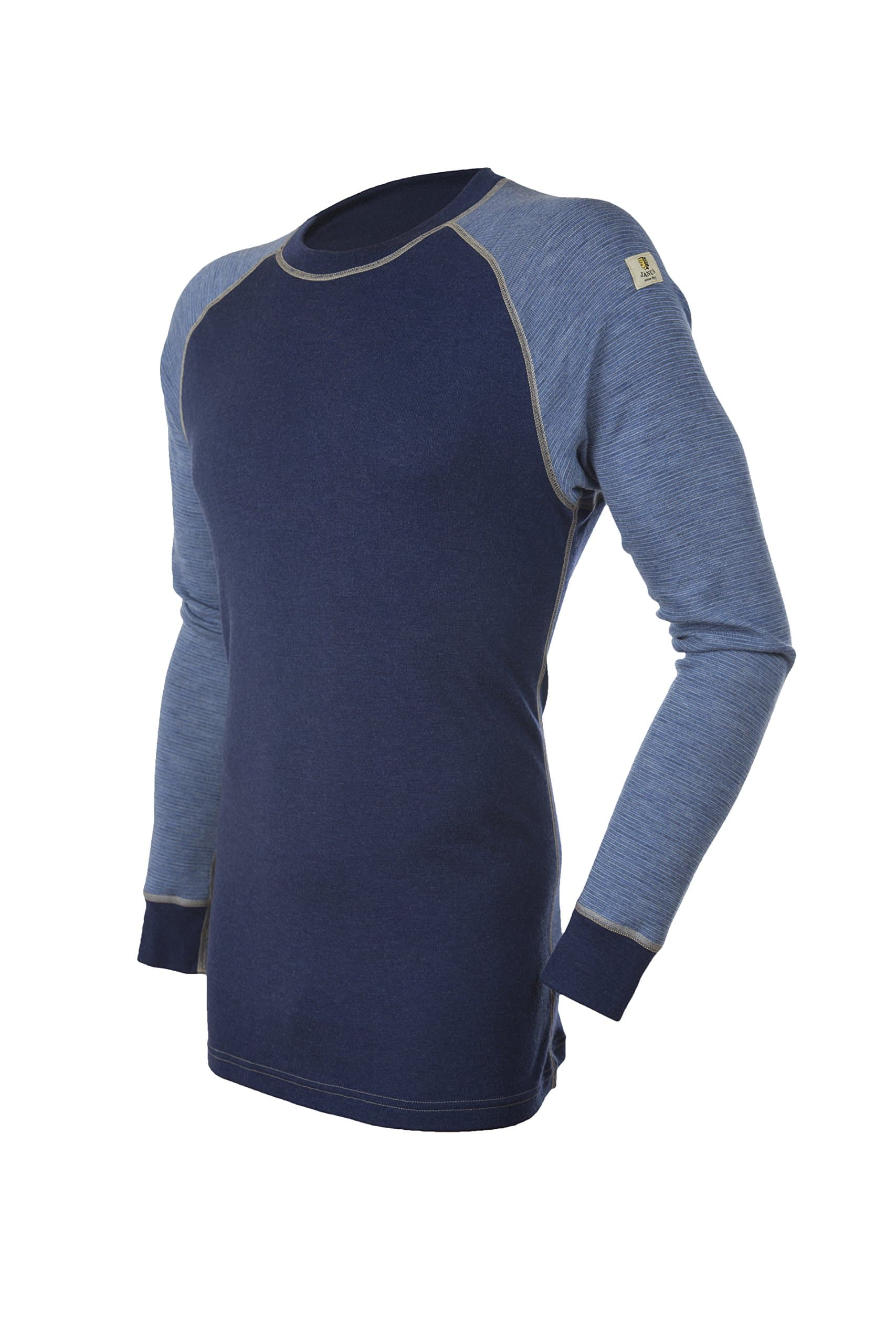 Janus 100% Merino Wool Men's Underwear Long Sleeve T-Shirt Made in Norway