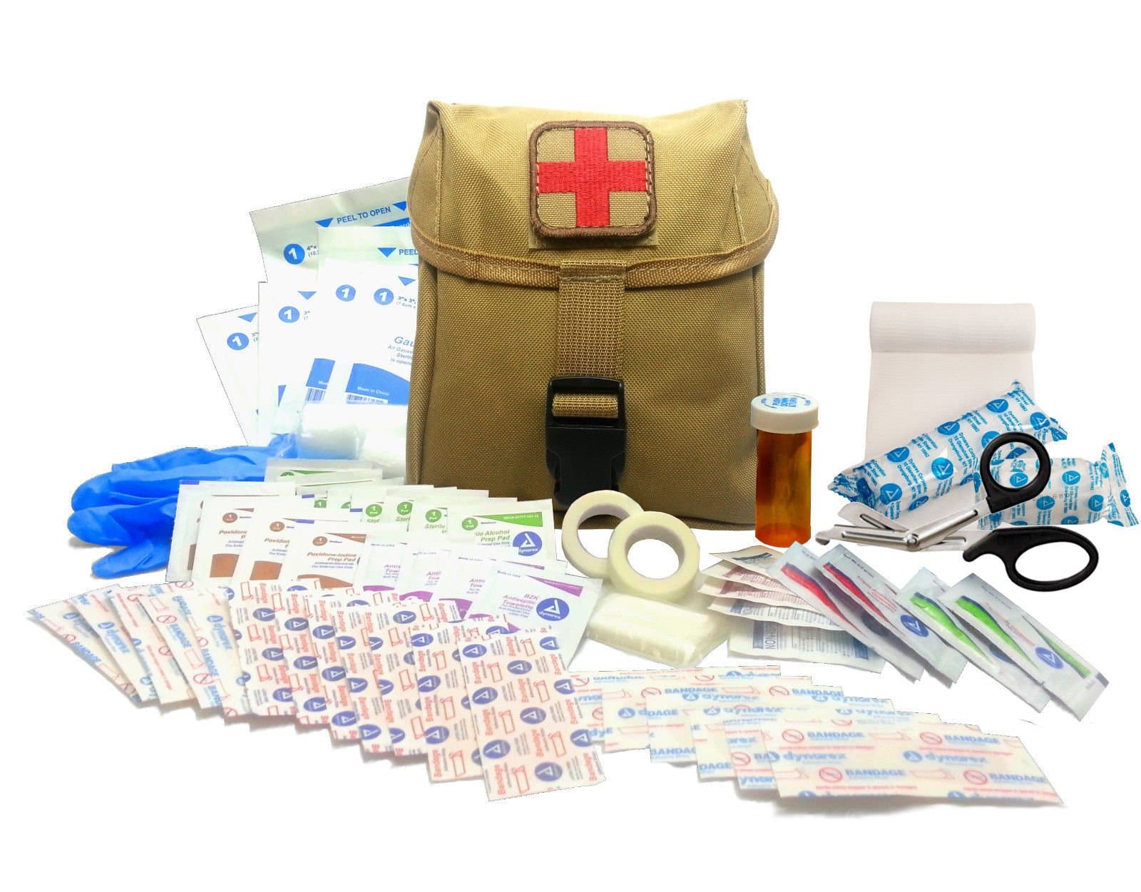 Surplus Provisions New Recruit First Aid Kit - Military IFAK Army Medic - Tan - #FA15