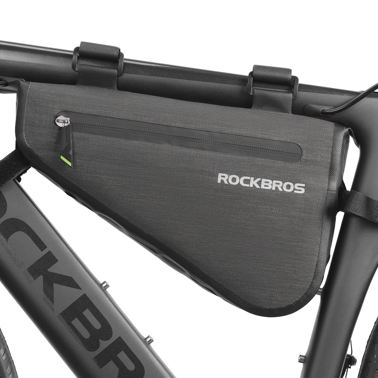 ROCKBROS 2.5L Bike Bicycle Frame Bag Waterproof Bikepacking Bike Bag Triangle Frame Bag Large Bike Storage Bag Under Frame