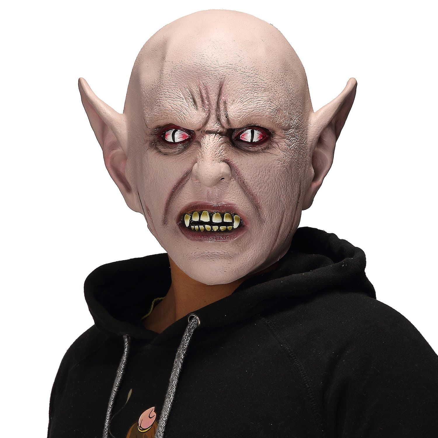 The Evil Halloween Demon Dead Cosplay Props，Horror Alien Devil Monster Mask Gray