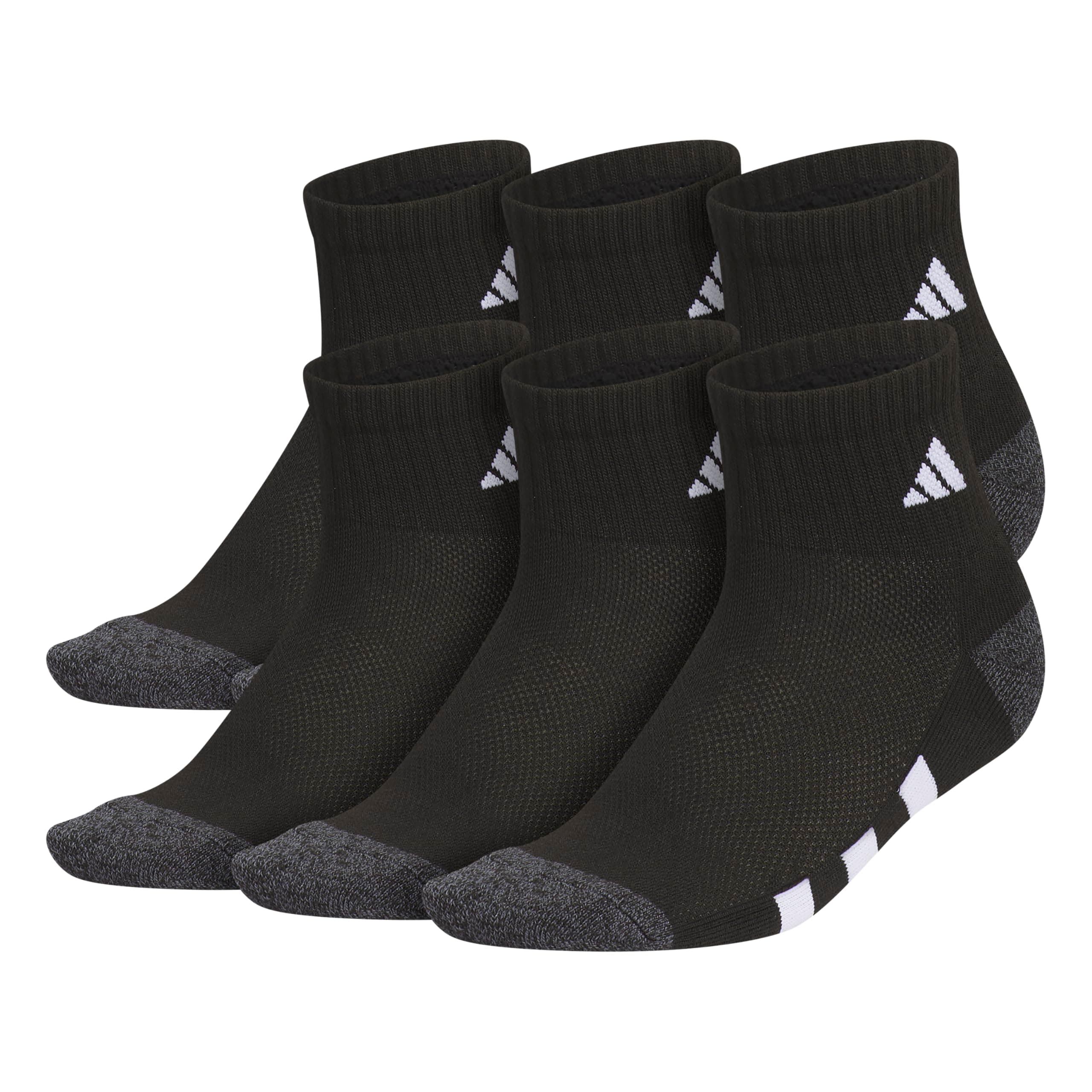 Kids Cushioned Quarter Ankle Socks for Boys and Girls (6 Pairs) Durable & Comfortable