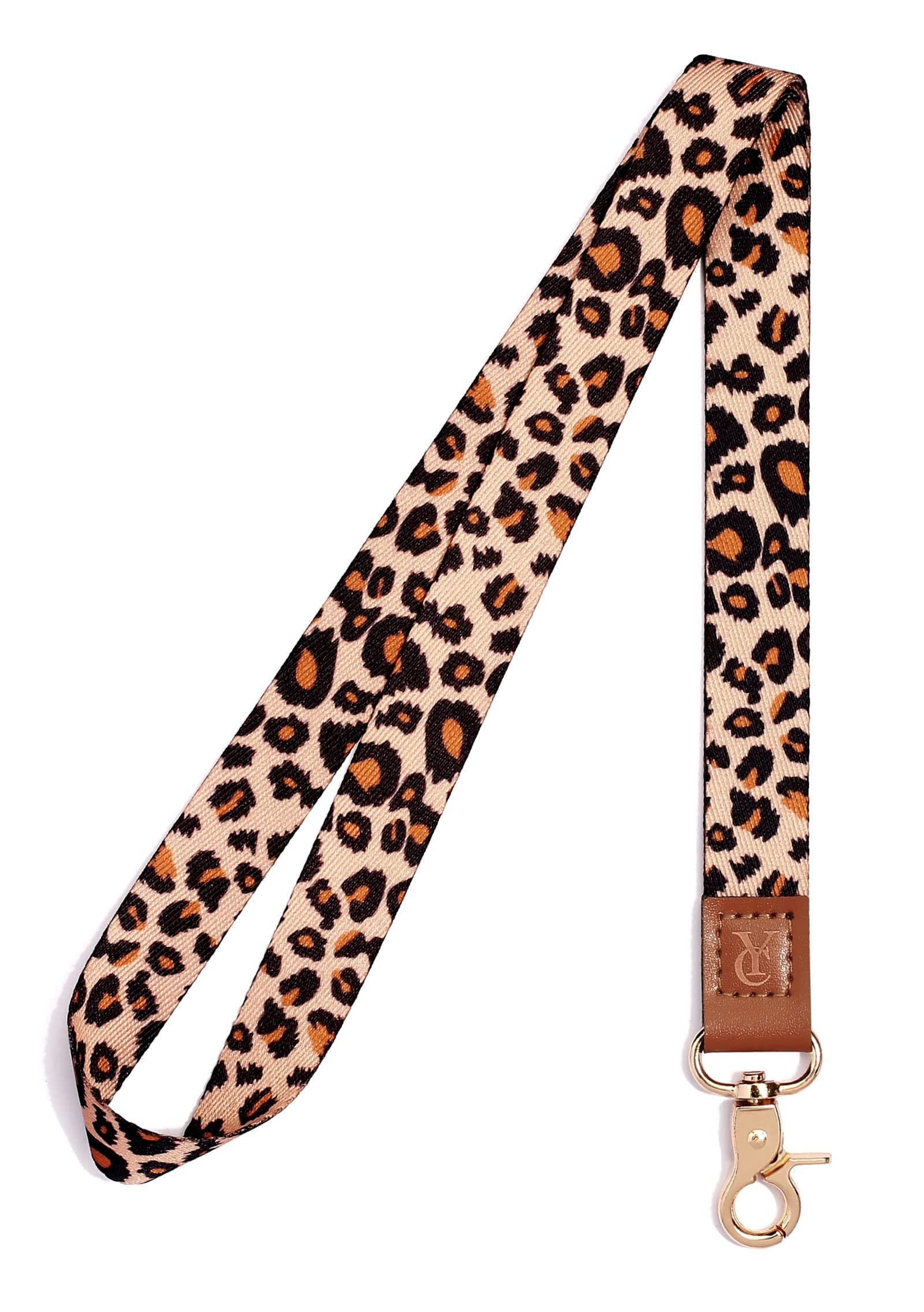 COOKOOKY Lanyard with id Holder Leopard lanyards for Women Neck Lanyard for Keys ID Badge Holder (Leopard)