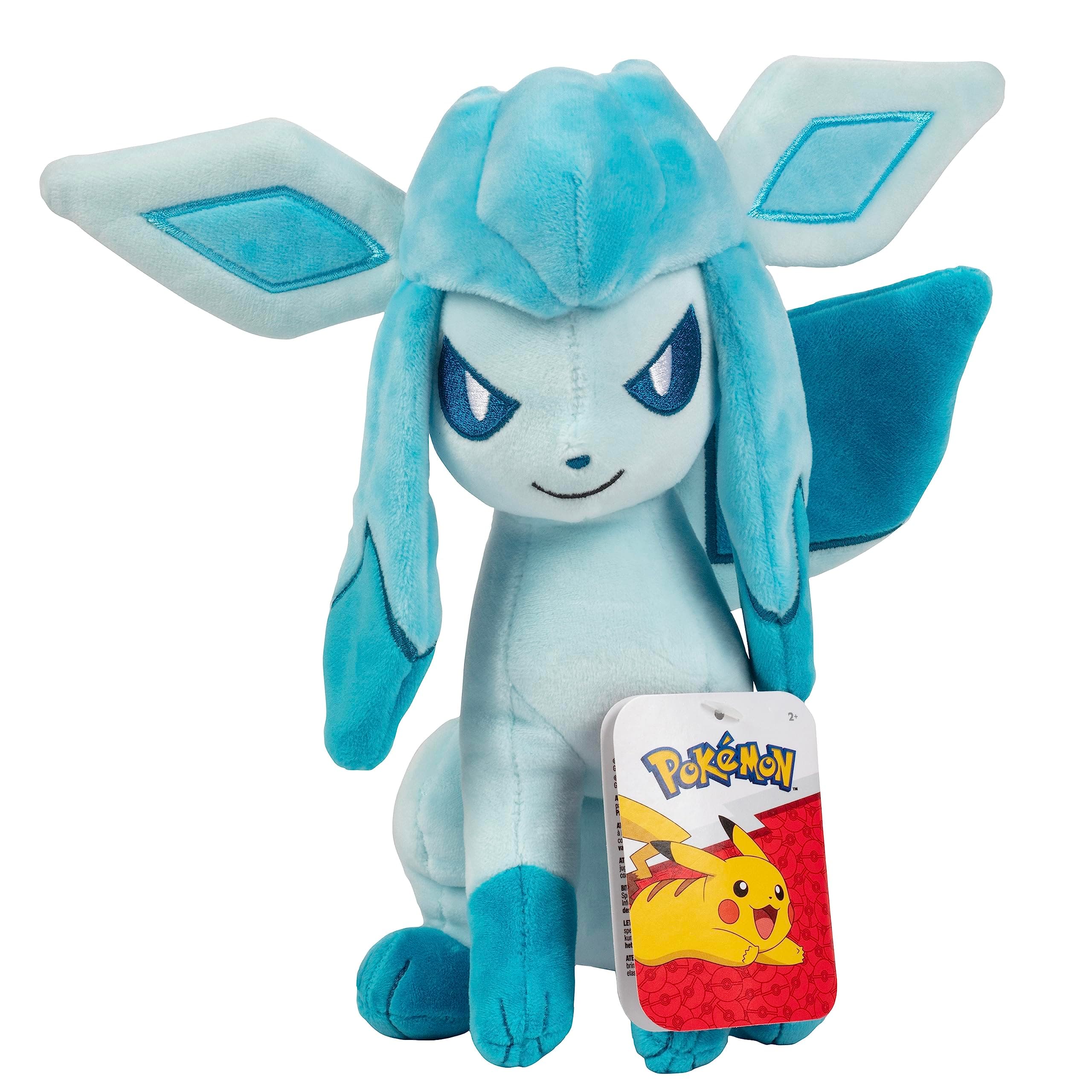 Glaceon Plush - 8-Inch Plush - Authentic Details - Toys for Kids