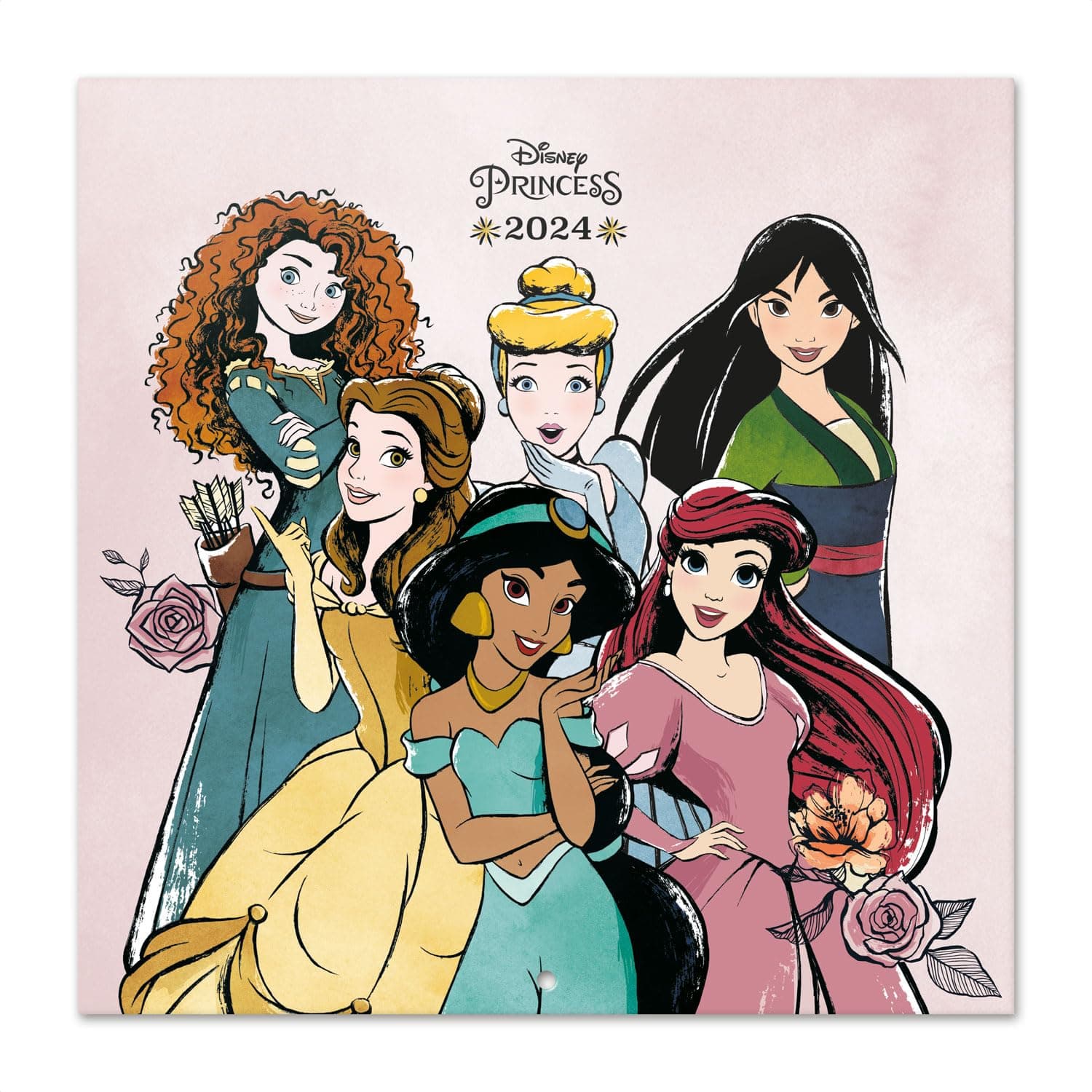 Grupo ErikWall Calendar Disney Princess Classics 30x30cm (2024)