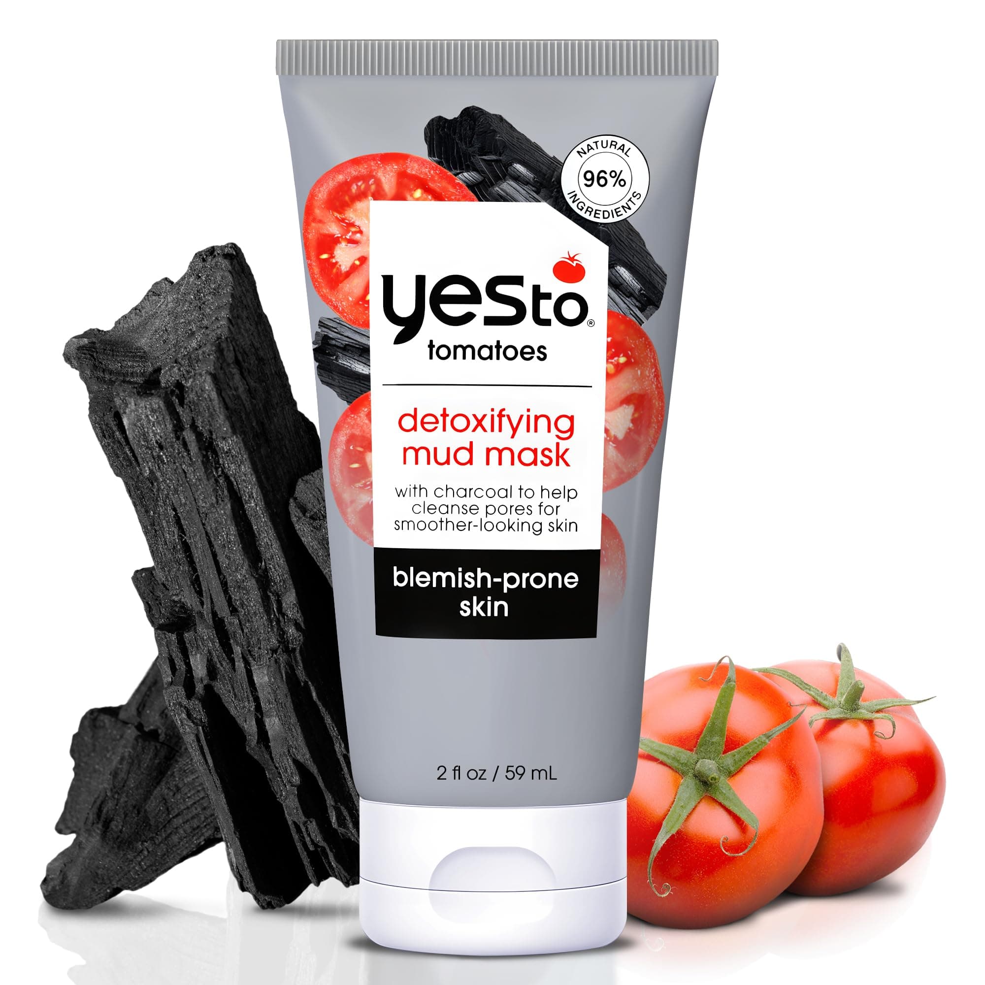 Yes to Tomatoes Detoxifying Charcoal Mud Mask, 2 Ounce