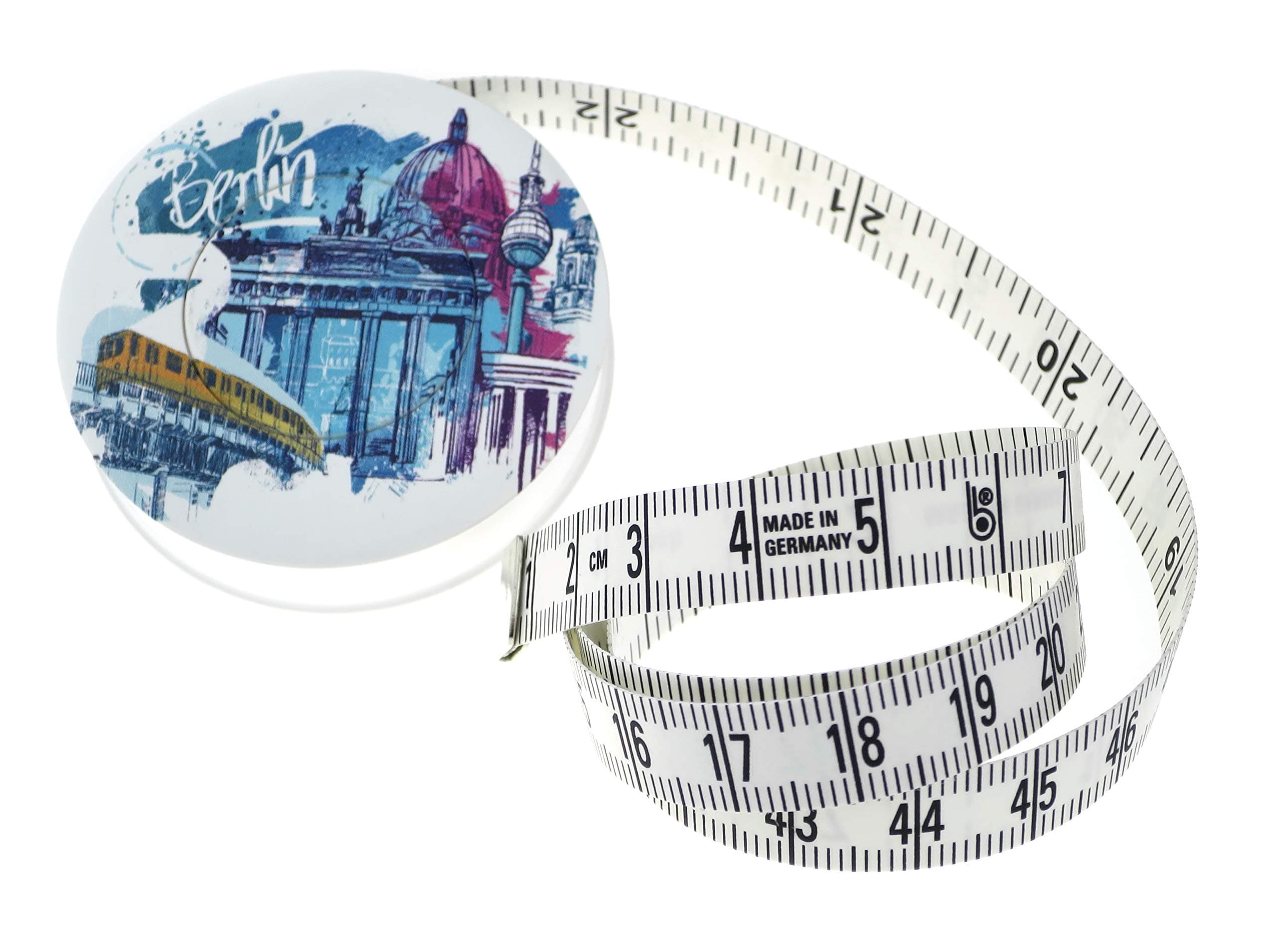 heightwise Balzer 80244D-BERB Rolling tape rollfix decor Berlin, 150 cm / 60 inch, ABS/polyfibre, multicolored, 5 x 5 x 1,4 cm