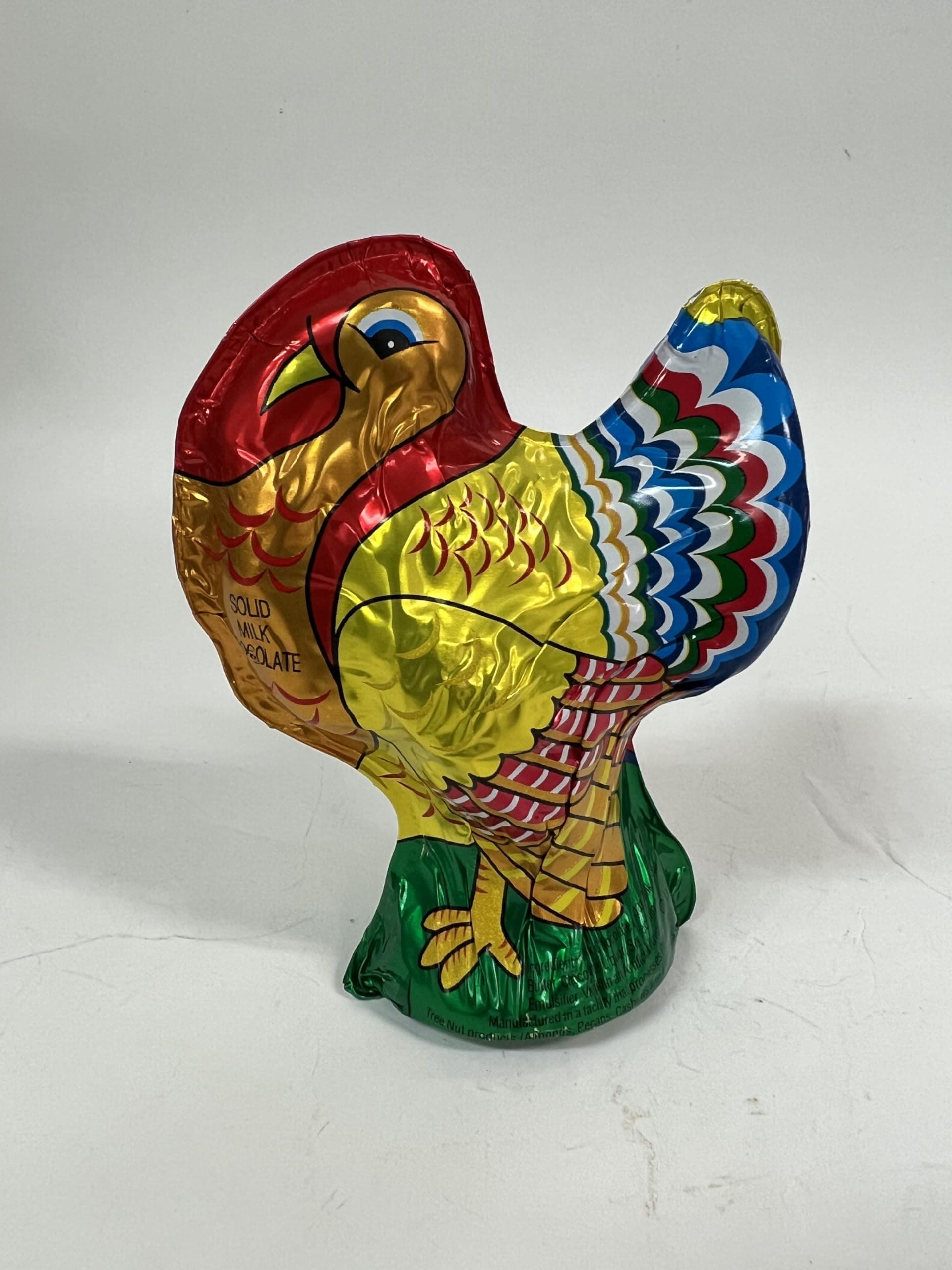 Foil Wrapped Milk Chocolate Turkey 6 ounce, mostly solid K-OUD, Thanksgiving Gift