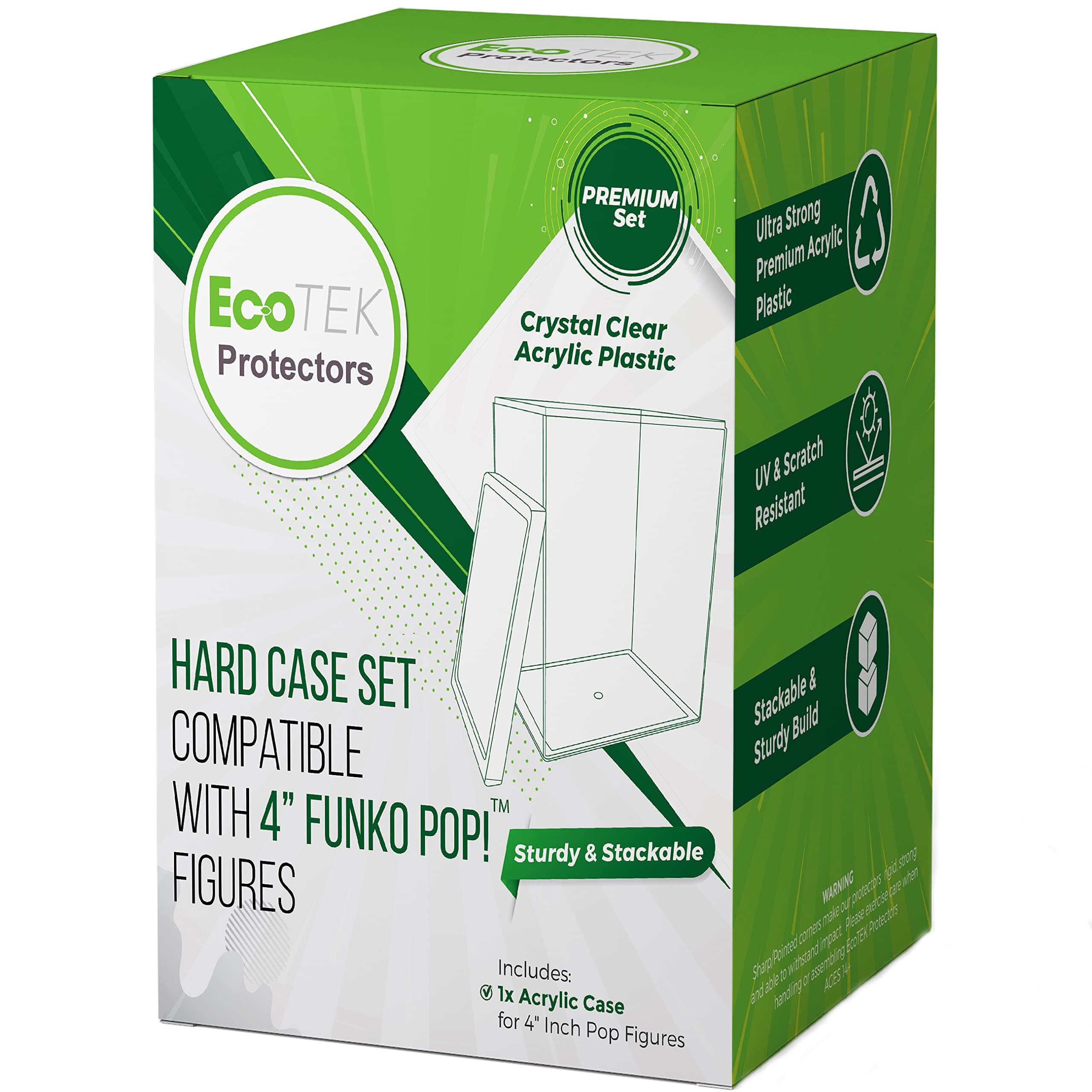 EcoTEK Protectors Hard Case for Funko Pop Vinyl Figures - 4in