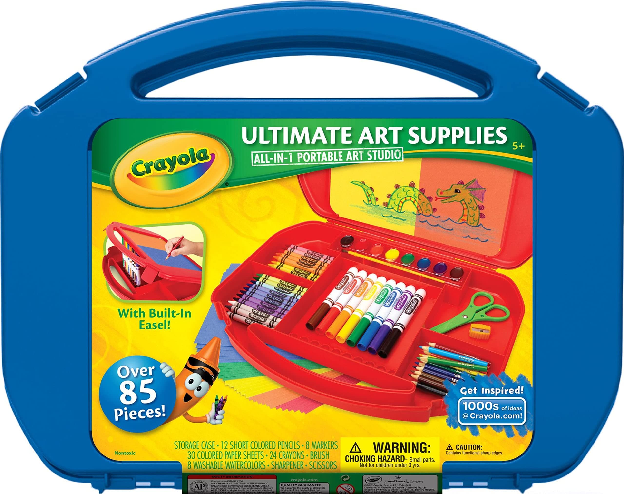 Ultimate Art Case With Easel, Kids Art Set, 85 Pieces, Gift For Kids Ages 4, 5, 6, 7 [Amazon Exclusive]