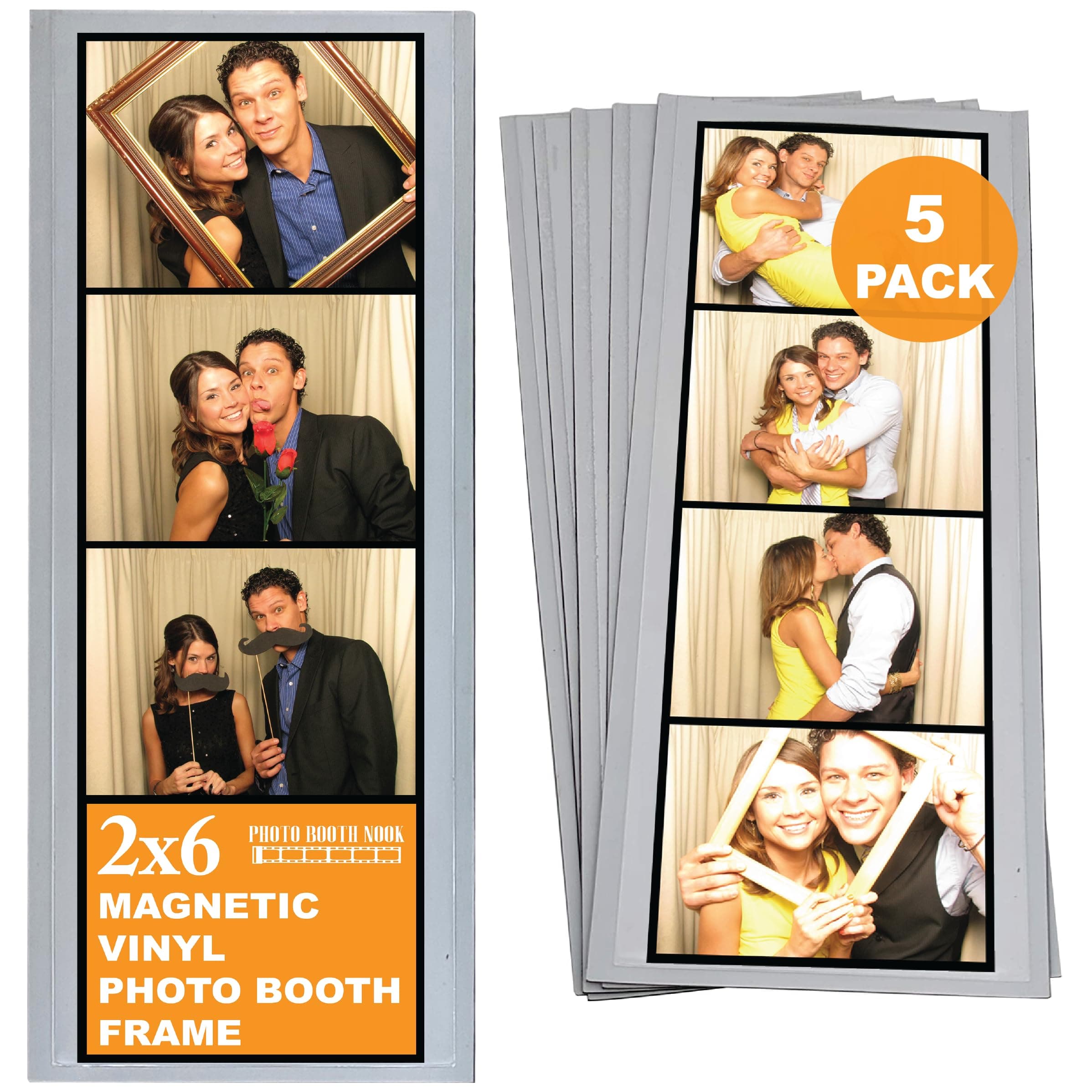 5 Vinyl Magnetic Photo Boothフレーム2 " x6 "