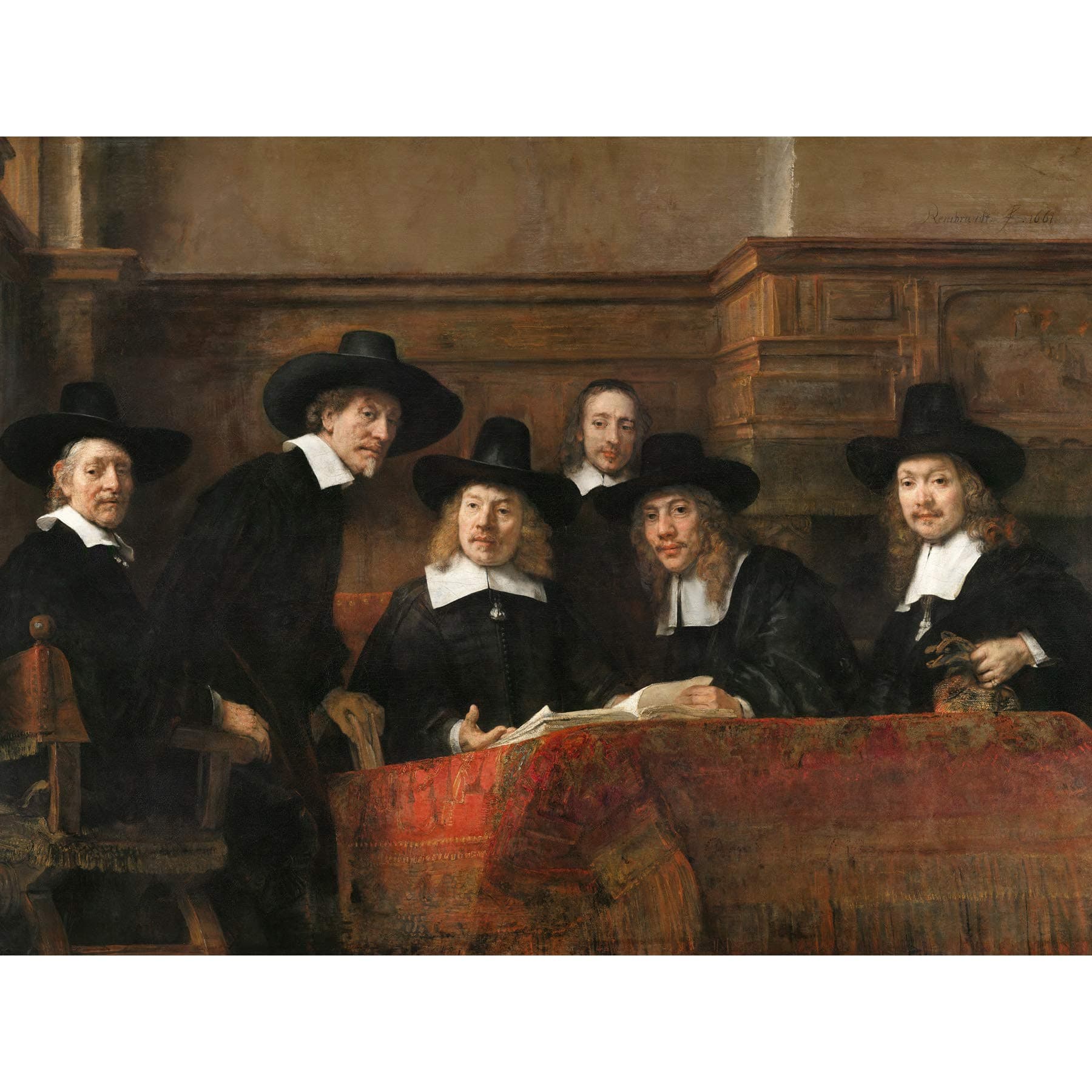 Rembrandt De Staalmeester Amsterdamse Lakenbereidersgilde Large Art Print Poster Wall Decor Premium Mural