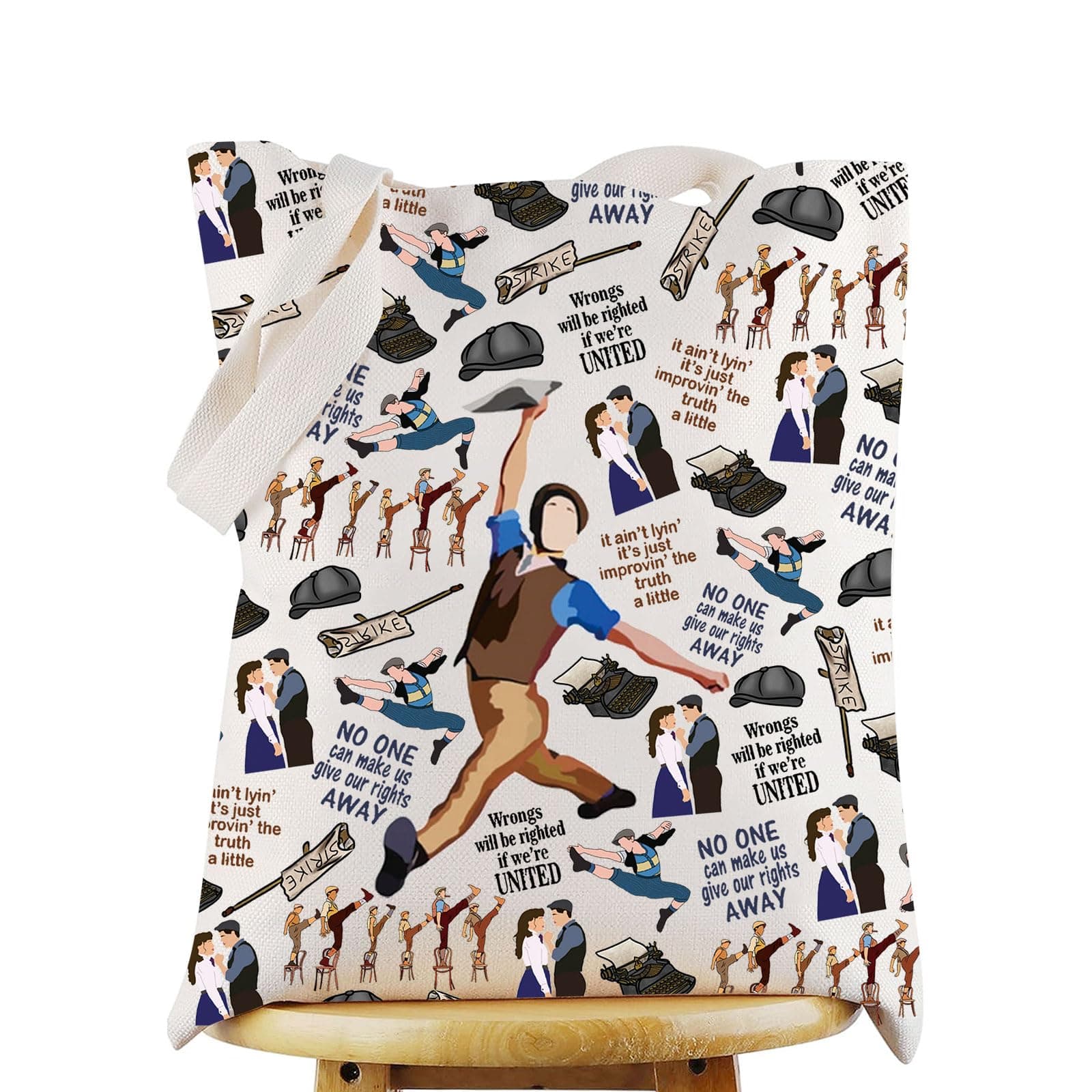 WZMPA Jack Kelly Musical Cosmetic Bag Jack & Katherine Fans Gift Jack Kelly Character Makeup Zipper Pouch Bag Jack Kelly Merch (No One Away TG)
