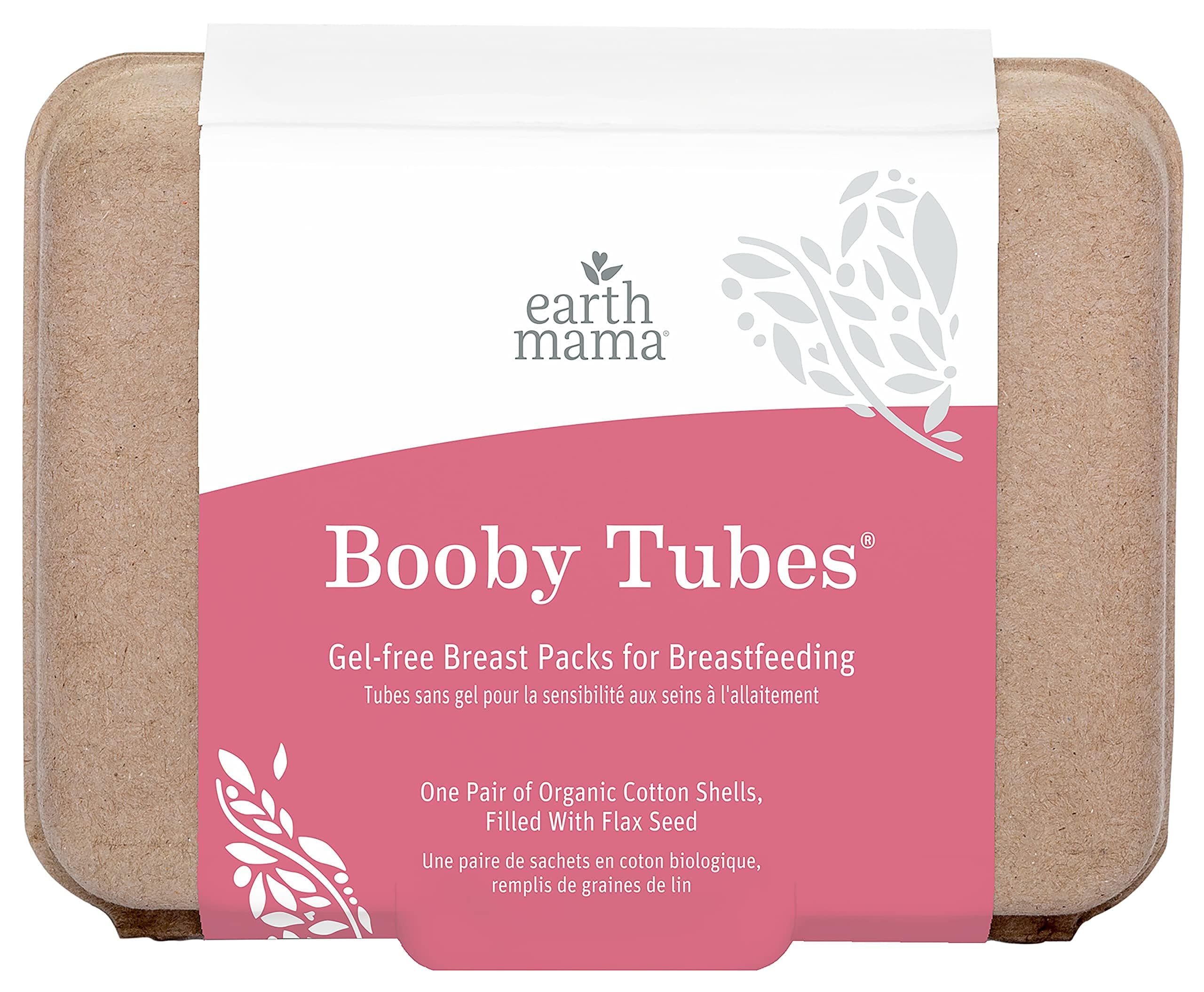 Earth Mama Booby Tubes | Hot and Cold Nursing Packs for Breastfeeding and Sore Breasts, 4.2-Ounce