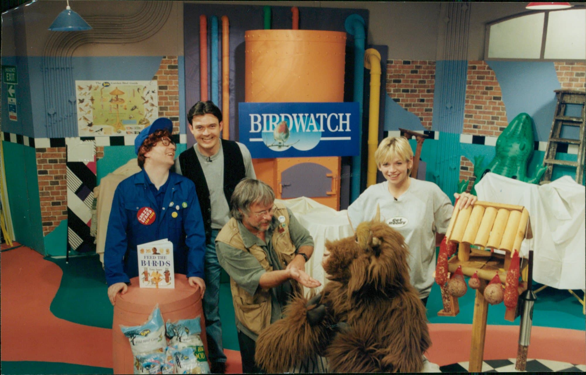 Vintage photo of Bill Oddie launches Bird watching.