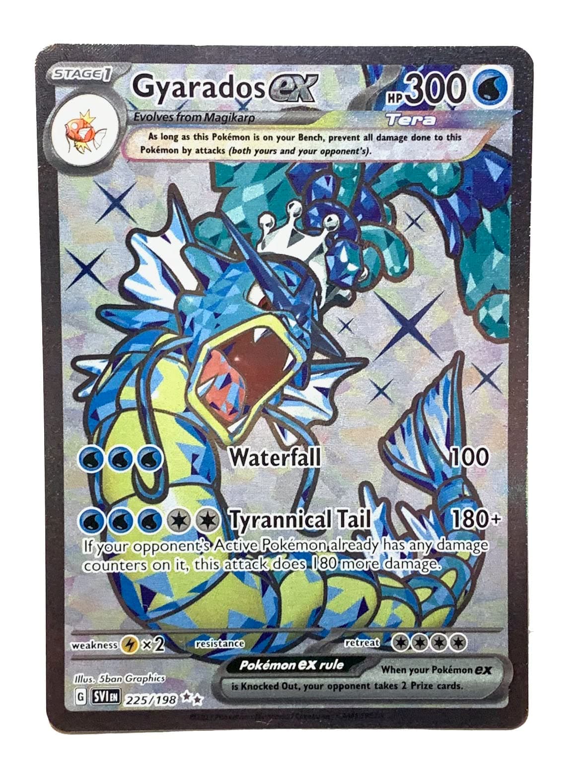 Pokemon - Gyarados ex 225/198 - Scarlet & Violet - Ultra Rare - Holo Full Art
