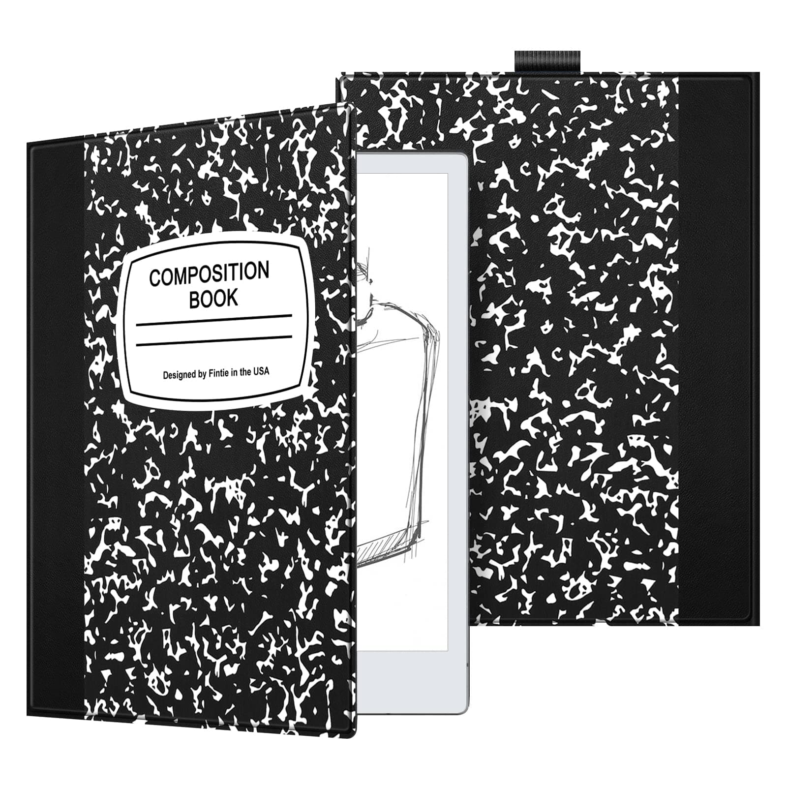 Fintie Slim Case for Remarkable 2 Digital Paper Tablet 10.3 inch (2020 Released) - Premium PU Leather Lightweight Book Folio Cover with Pen Holder, Composition Book