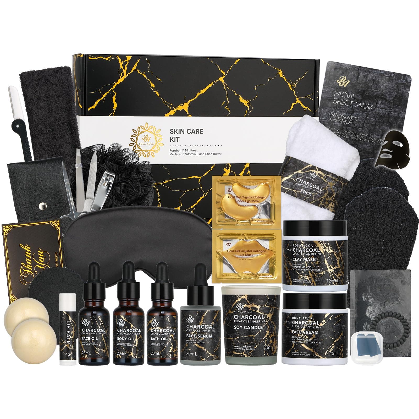 Mothers's Day Gift for Mom, 30pcs Skin Care Set for Women & Men, Body & Facial Kit Gift, Face Cream, Self Care Kit, Face Serum, Bath & Body Set, Birthday,Christmas, Anniversary, Wife