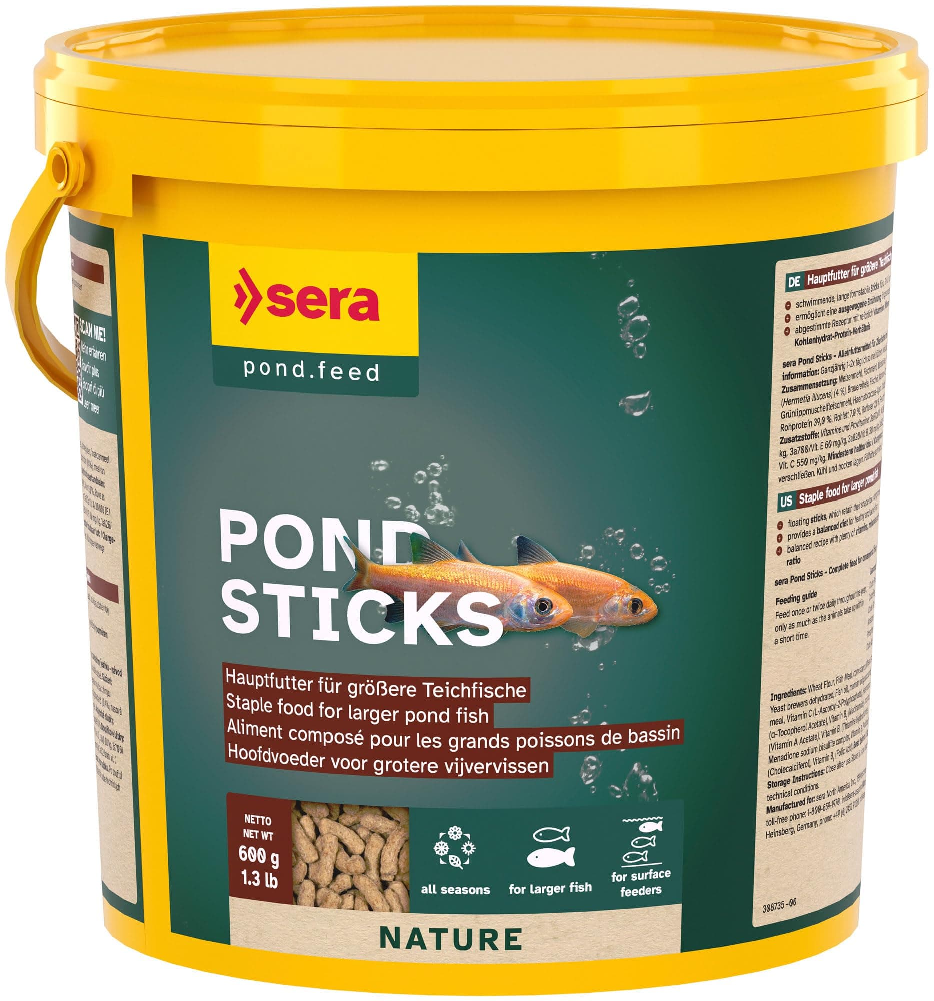 Pond Biogranulat - 3800ML, Granulated Food For Pond Fishes, 7175, 4001942071758