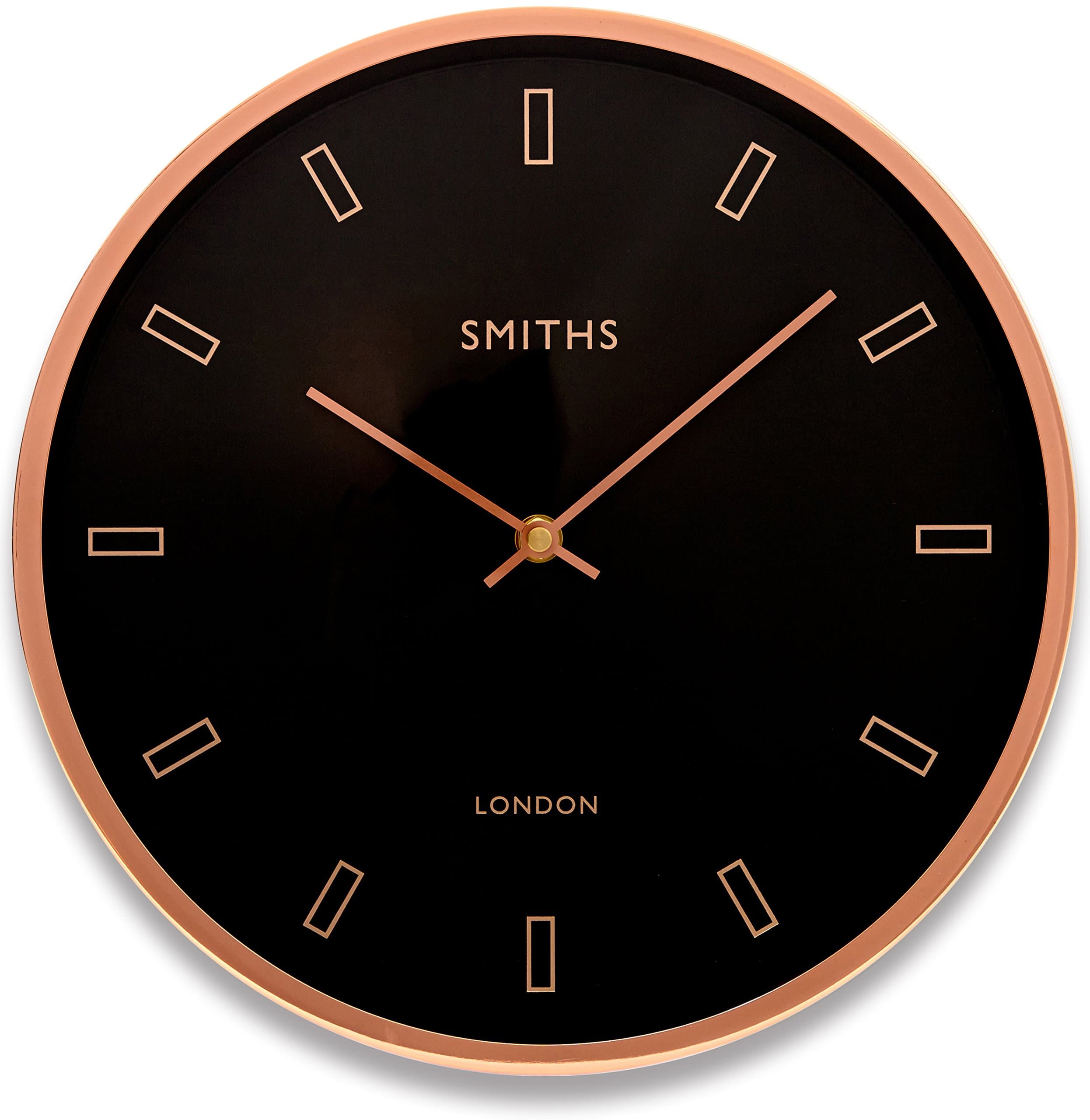 Roger Lascelles Clock, Metal, Rose Gold, 30 x 7 x 30 cm