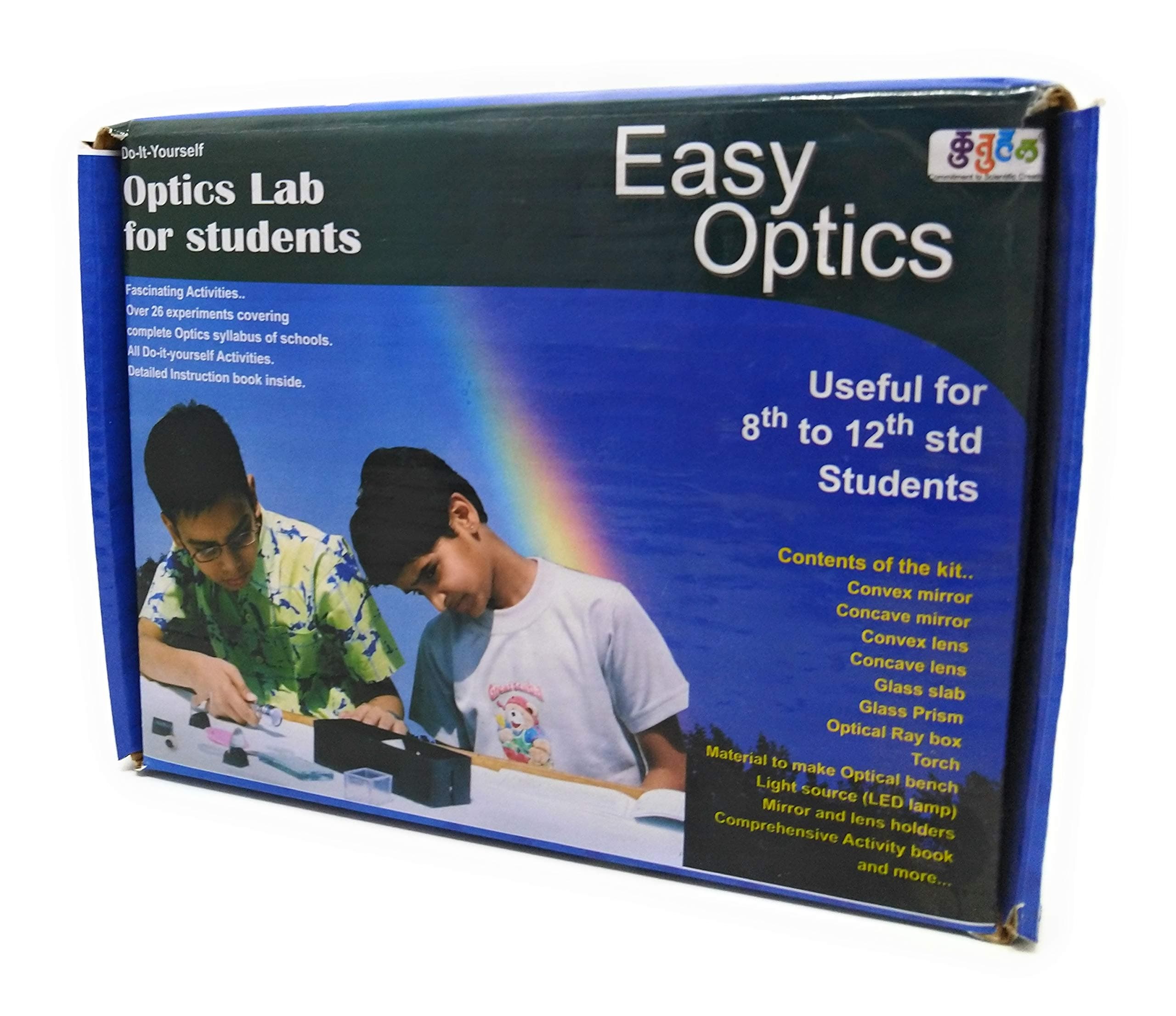 Easy Optics Physics Experiment Kit Do It Yourself Working Model Educational Learning Toy School Project Science Activity Kit Gift for Students DIY