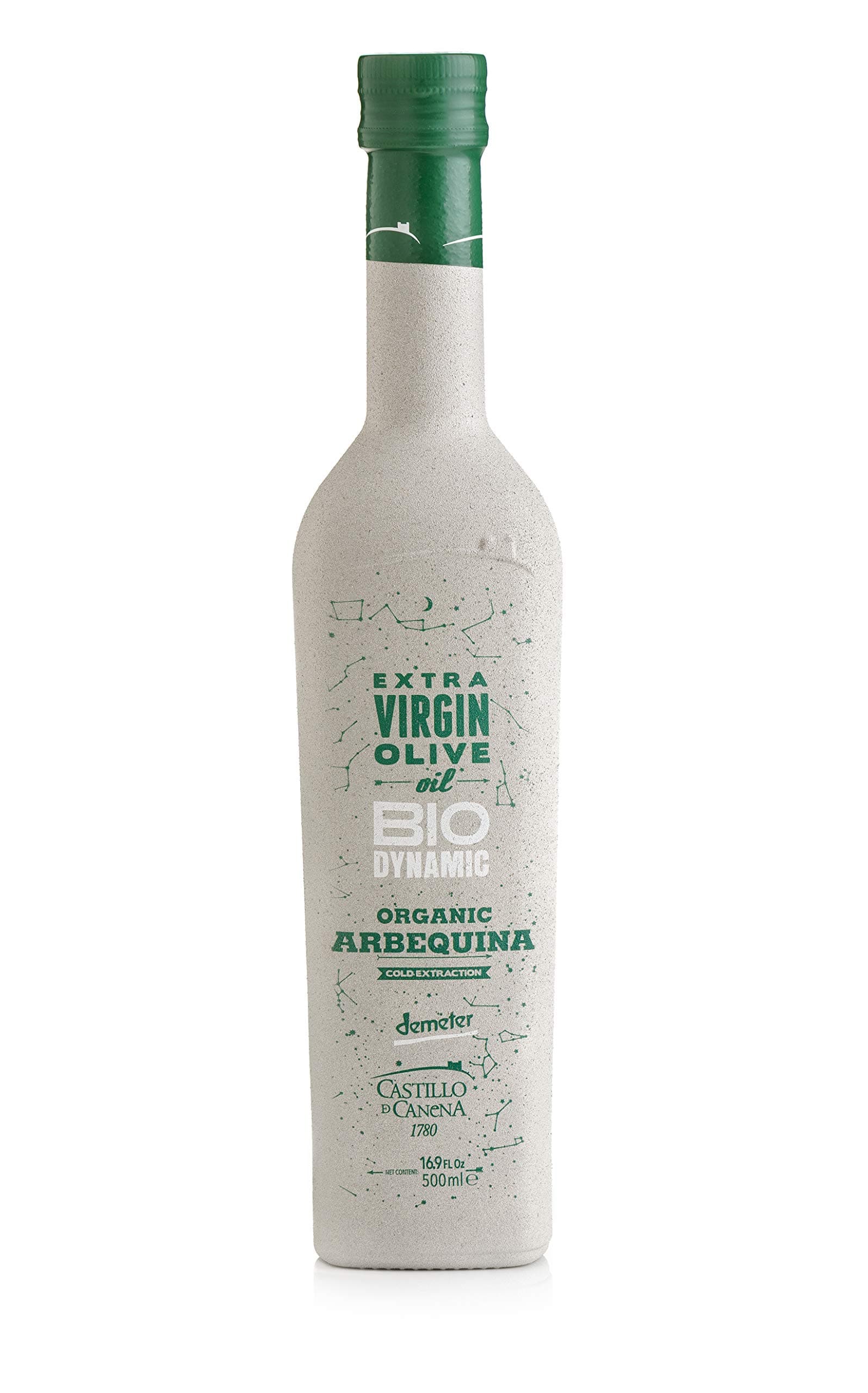 Castillo de Canena Organic Extra Virgin Olive Oil | 500 Milliliters/16.9 Ounces | Cold Pressed | From Spain | Biodynamic & 100% Environmentally Sustainable (Arbequina)