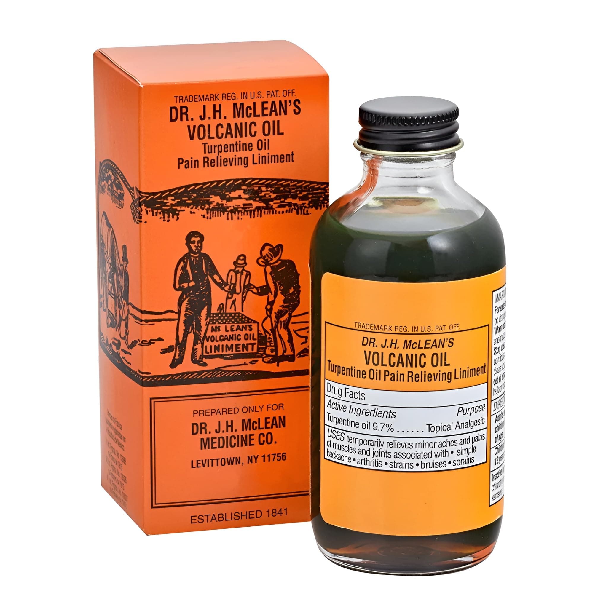 Dr. J.H. McLean's Volcanic Oil Pain Relieving Liniment, 8 Ounces