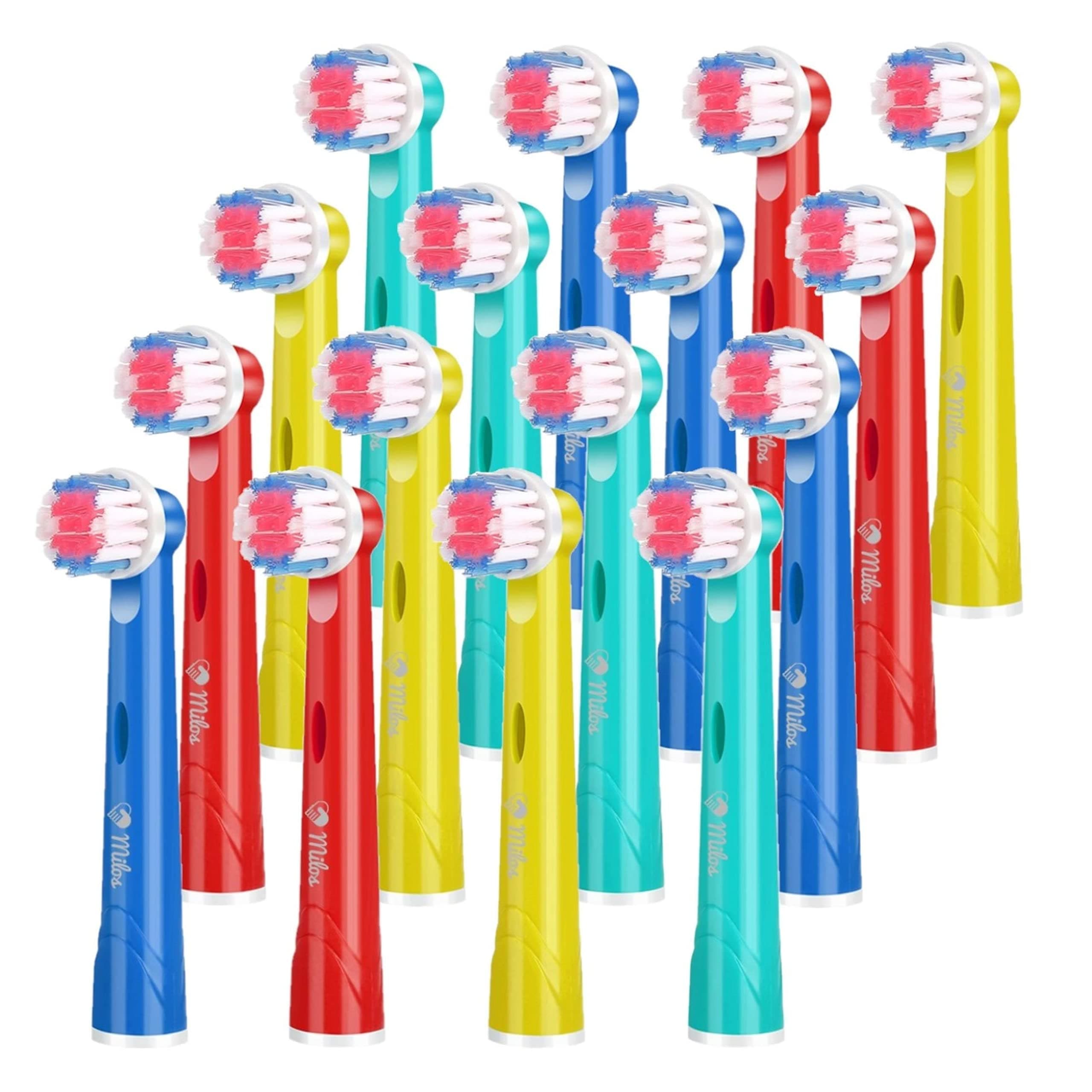 Kids Replacement Heads Compatible with Oral B - Replacement Toothbrush Heads for Teenagers Aged 10-16 Soft Sensitive Replacement Brush Heads 16 Pack