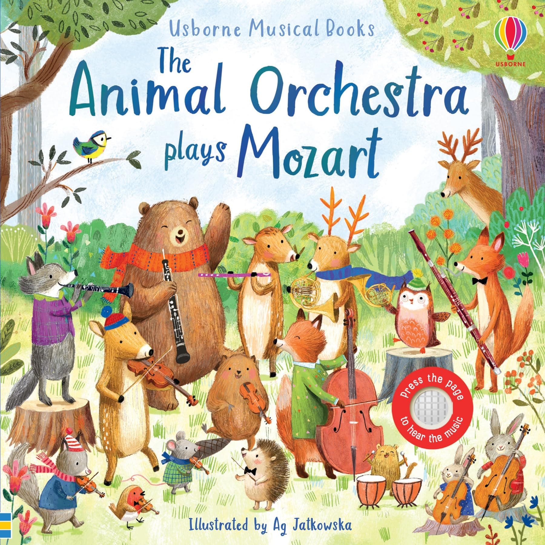 The Animal Orchestra Plays Mozart: A Beautiful Interactive Sound Book About Classical Music for Young Readers (Musical Books)