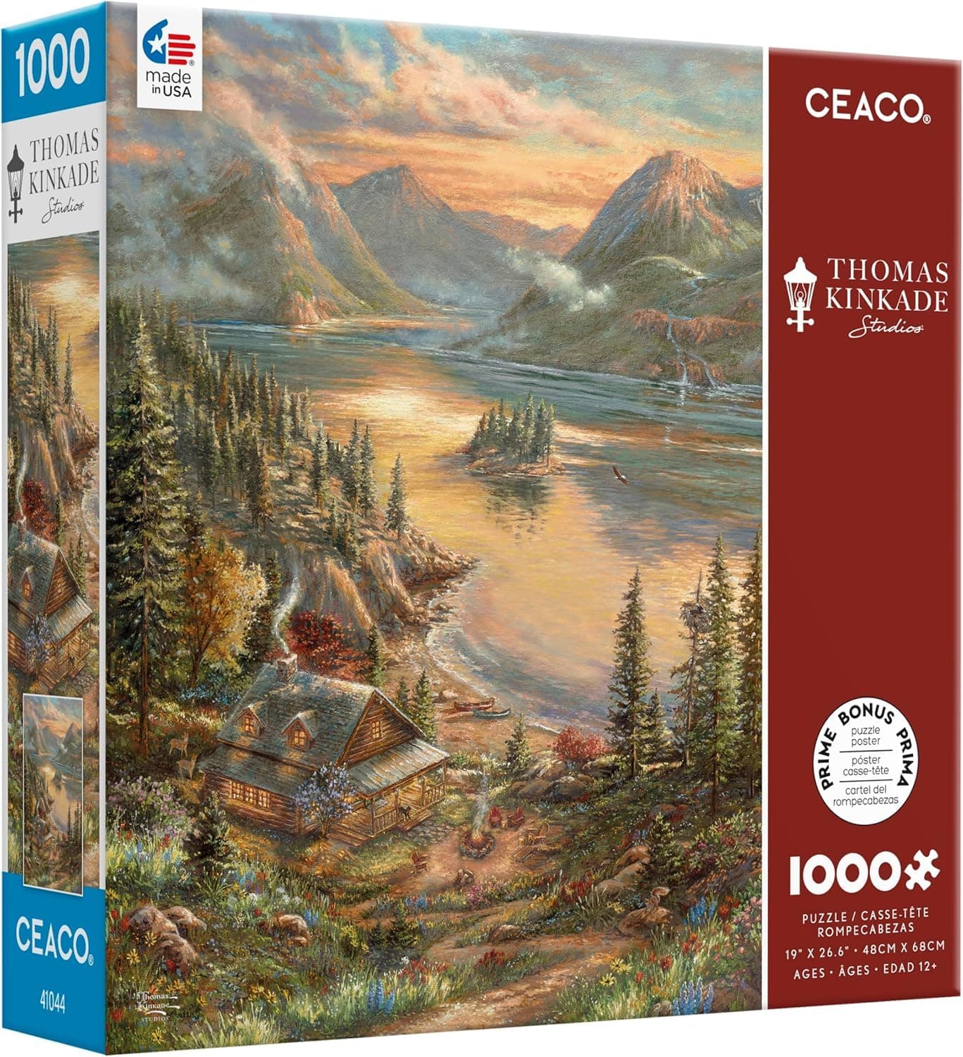 Thomas Kinkade - Lakeside Splendor - 1000 Piece Jigsaw Puzzle