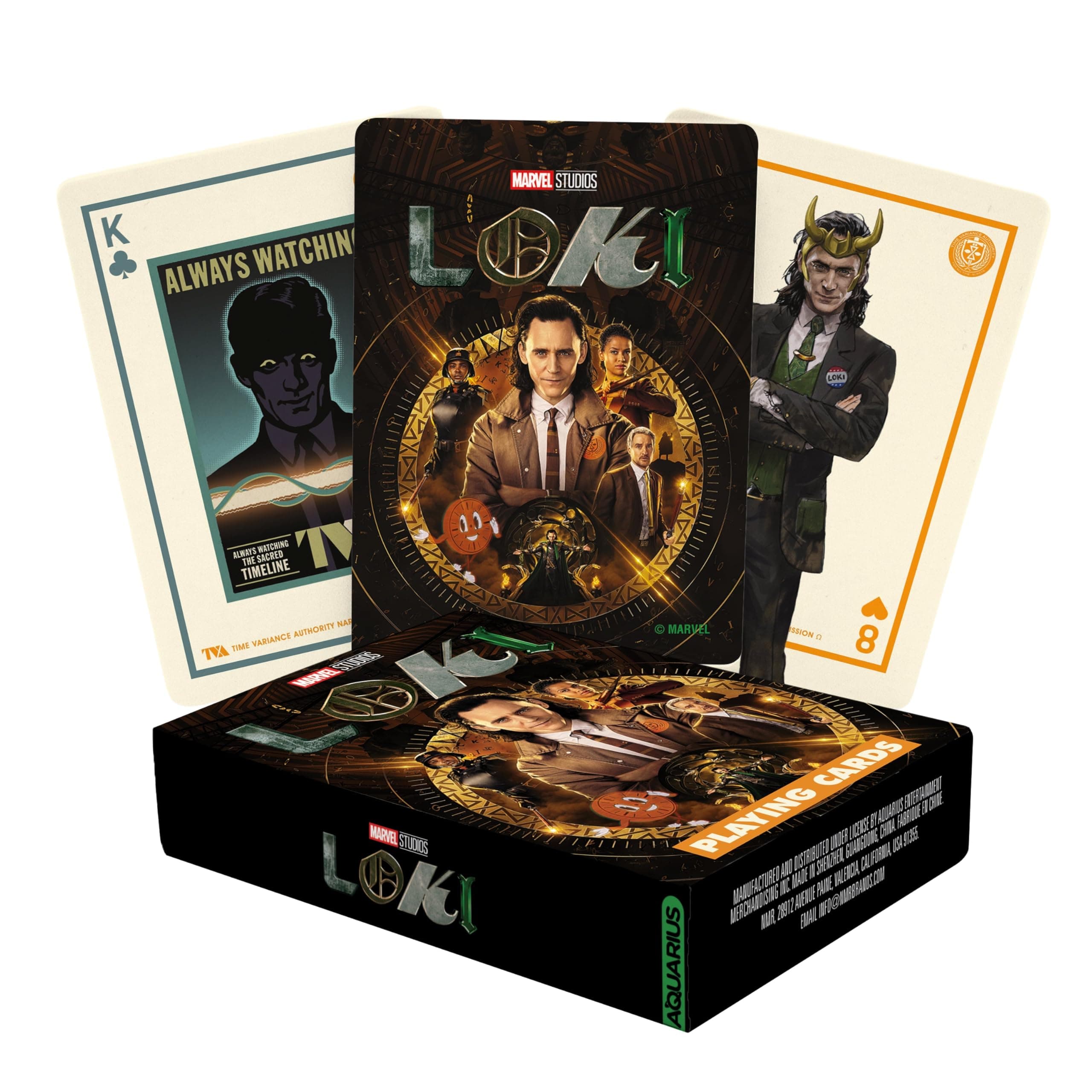 Aquarius Marvel Loki Playing Cards - Loki Themed Deck of Cards for Your Favorite Card Games - Officially Licensed Marvel Comics Merchandise & Collectibles