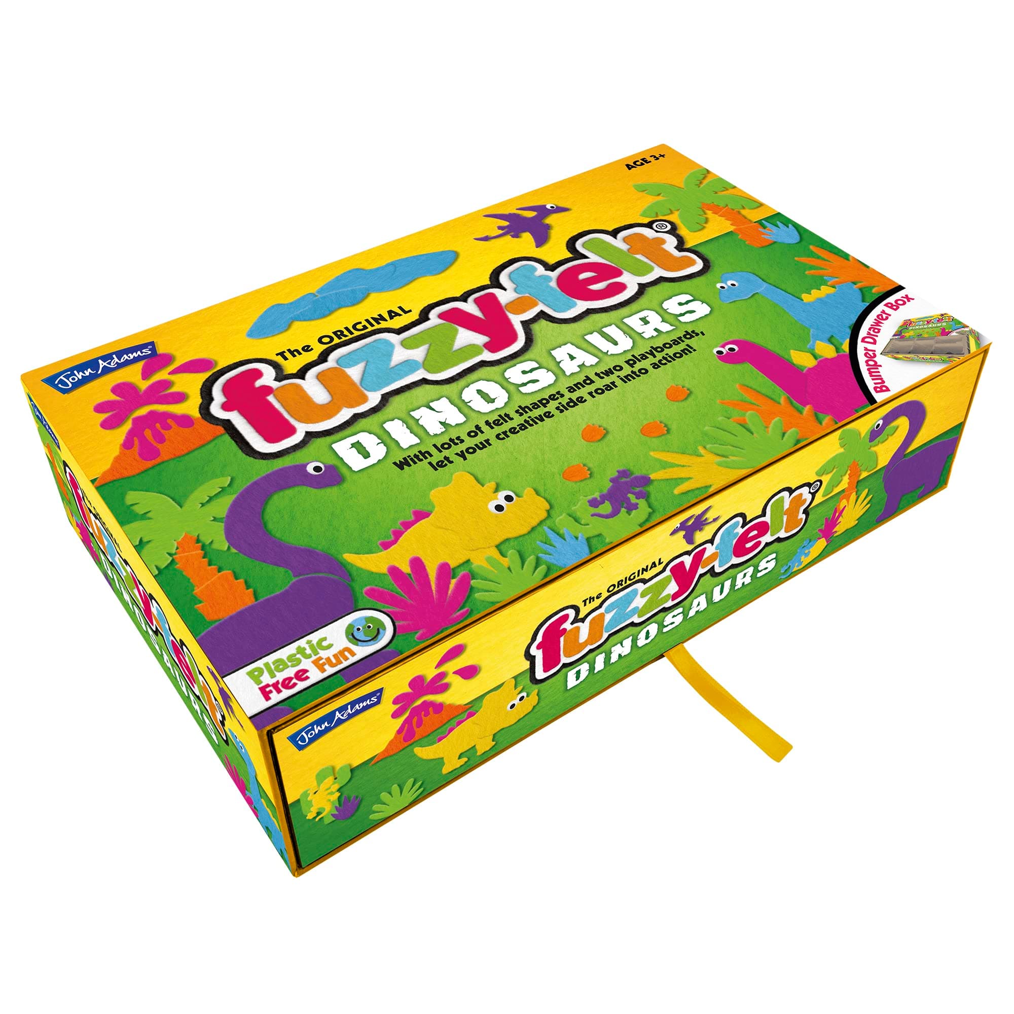 The Original Fuzzy-Felt: Dinosaur Set - Let your creative side roar into action, Preschool toys for ages 3+