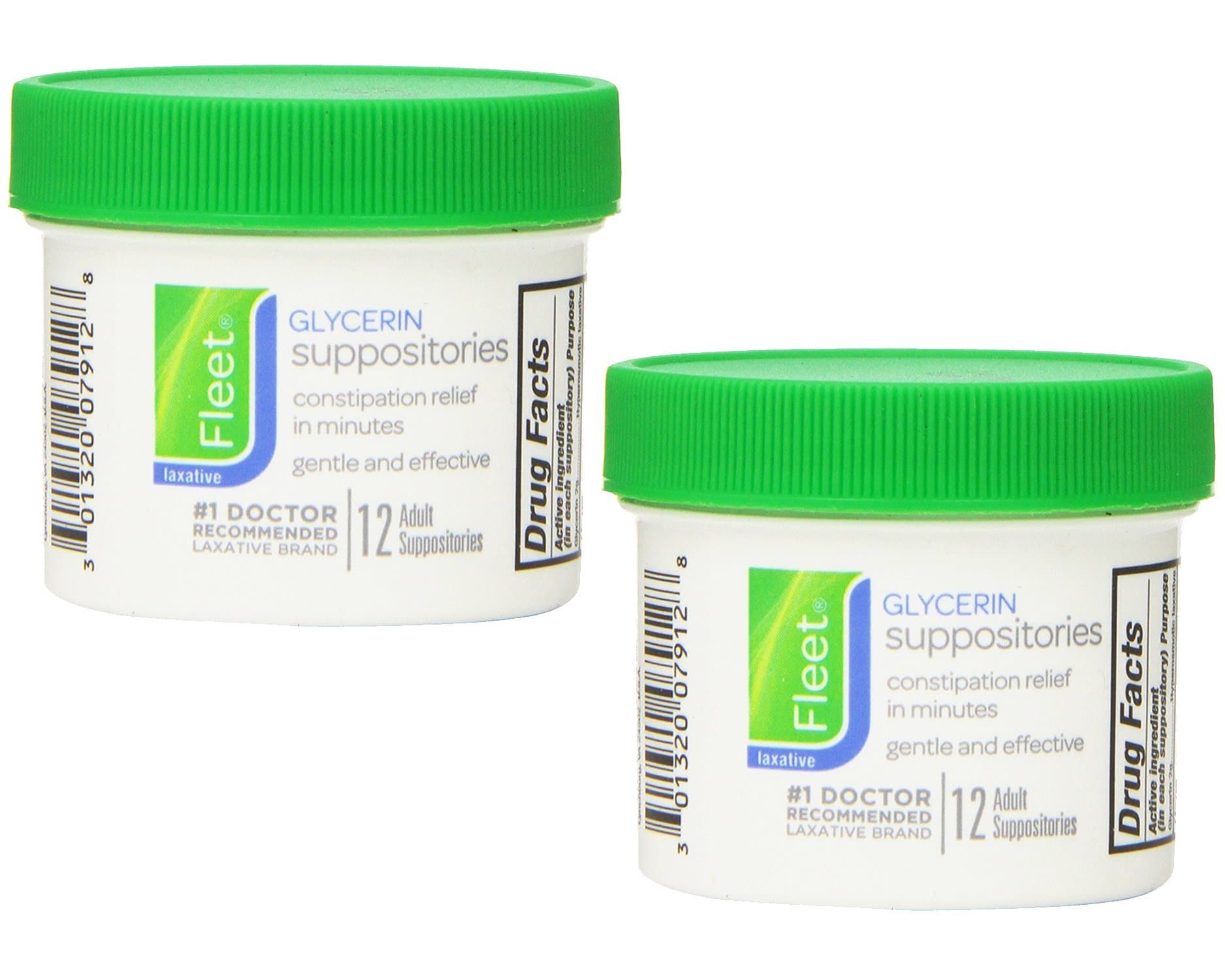 Fleet Glycerin Suppositories, 12 Count (2 Pack)