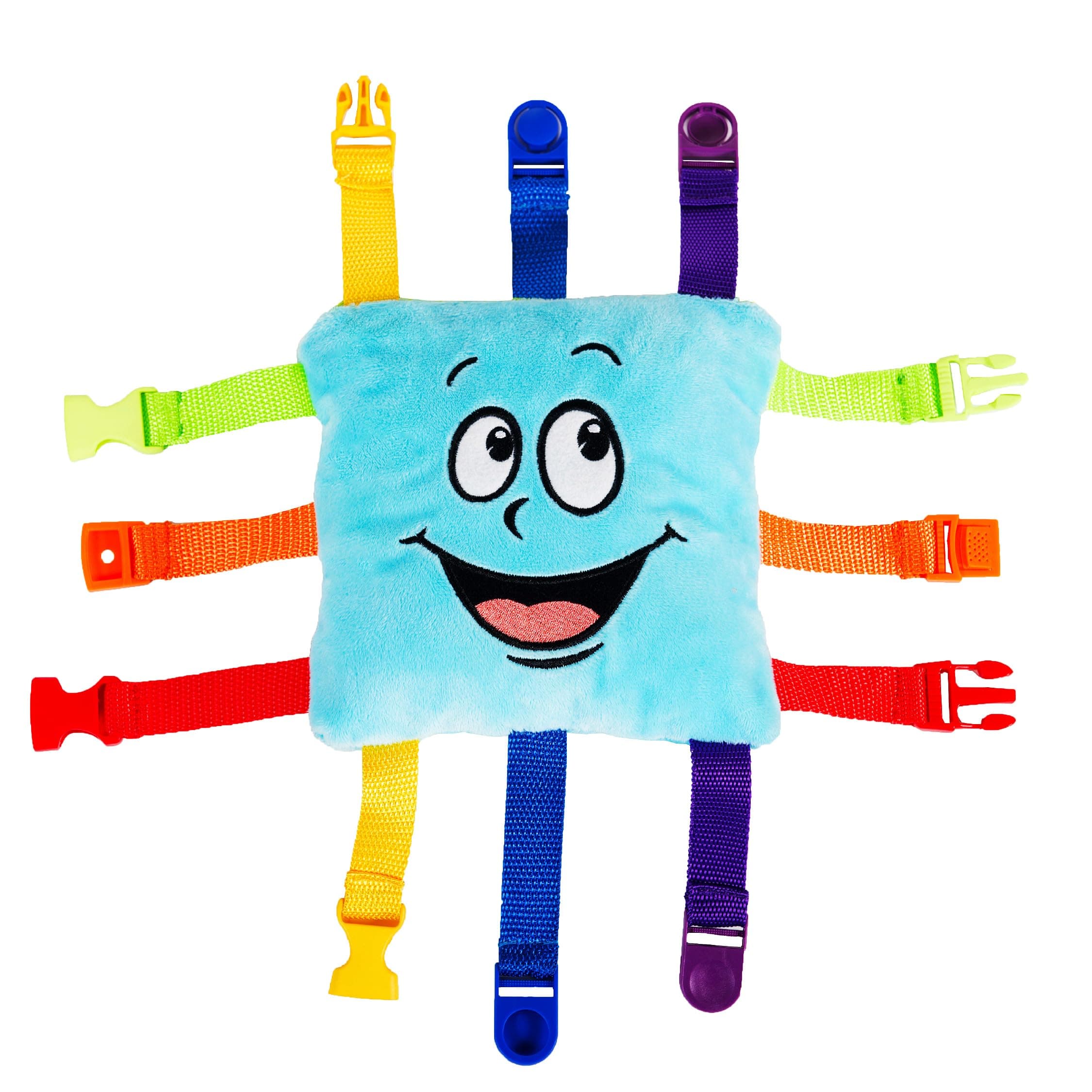 Buckle Toys - Bubbles Square - Learning Activity - Develop Motor Skills and Problem Solving - Easy Travel