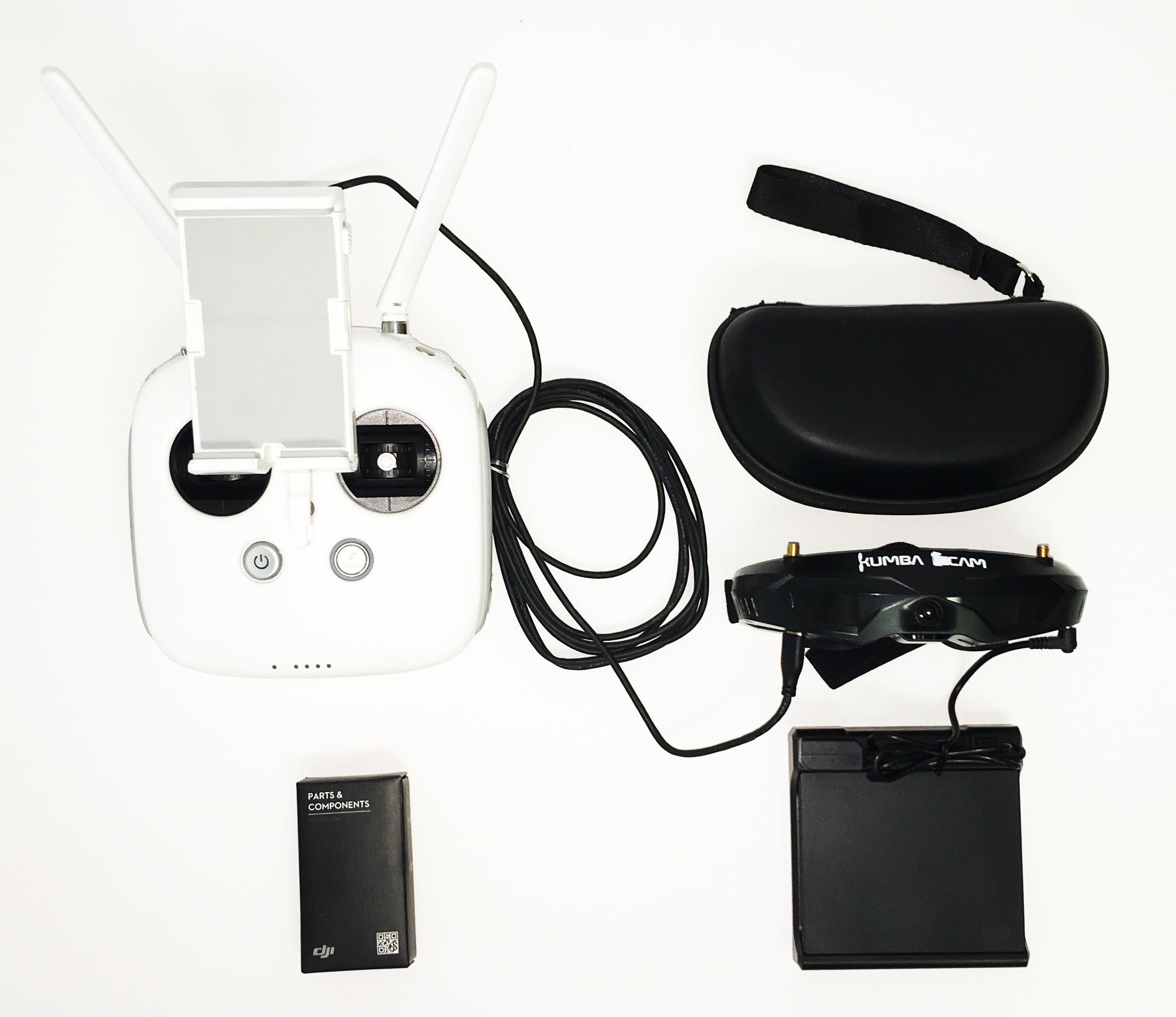 FPV Goggle Kit for DJI Phantom 3 and 4. FlySight SpeXman (Front Facing Camera, HDMI 1080p)
