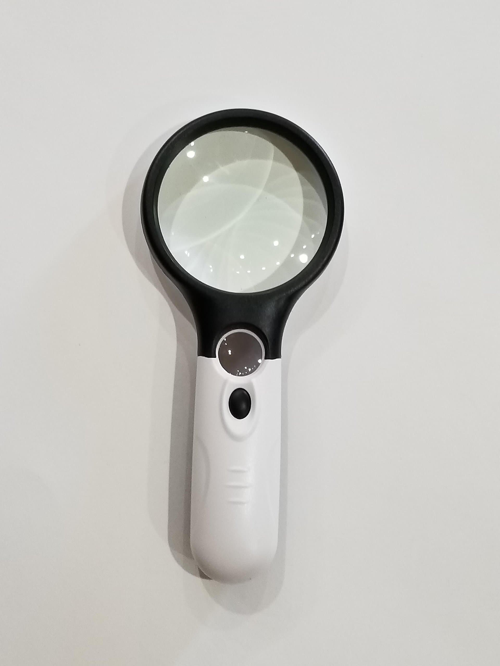 LED Magnifying Glass 10X 20X. Best Magnifier with Lights for Seniors, Maps, Electronics, Hobbies. Easily Read at Night.