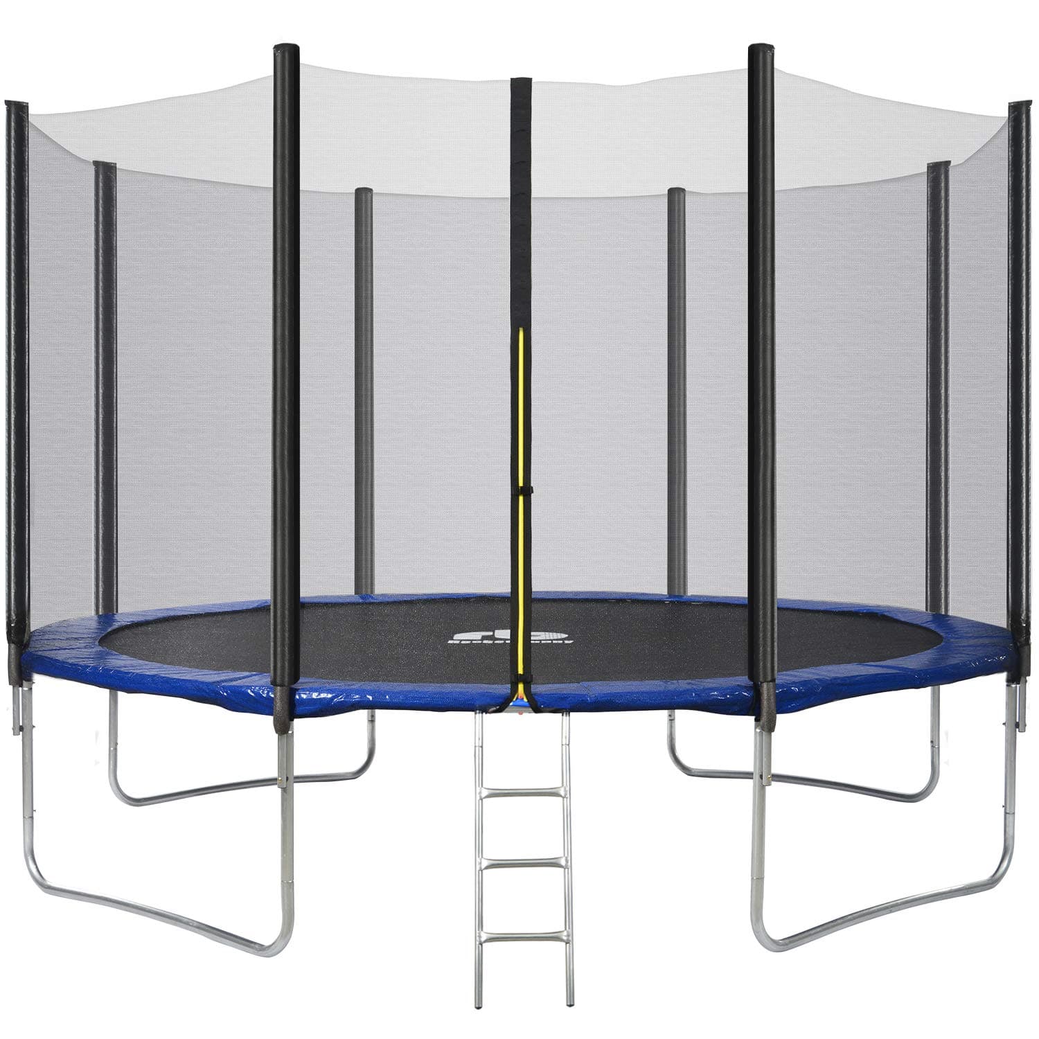Rocket Bunny Outdoor Trampoline Starter, Kids Trampoline, Garden trampoline with Safety Enclosure Netting and Ladder Edge Cover Jumping Mat