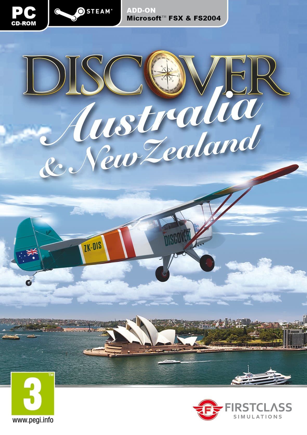 Discover Australia and New Zealand - FSX and Steam (PC CD)