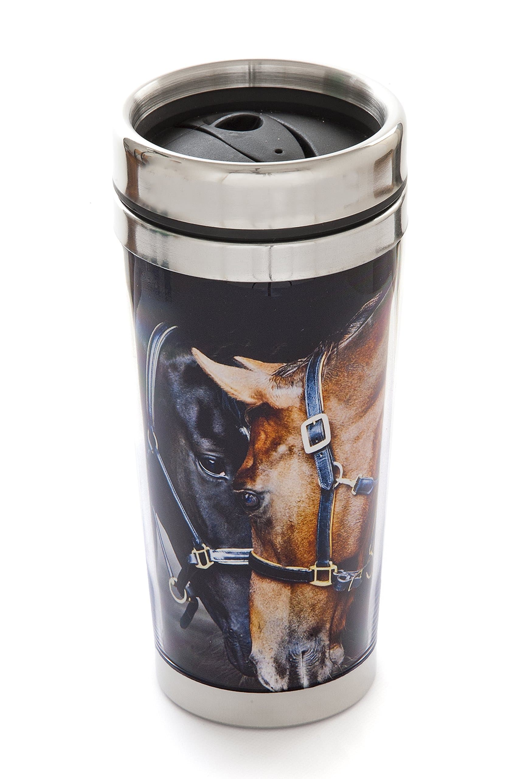 Country Matters Thermal Mug-Old Friends, Plastic/Stainless Steel, Multi-Colour, 10 x 9 x 18 cm