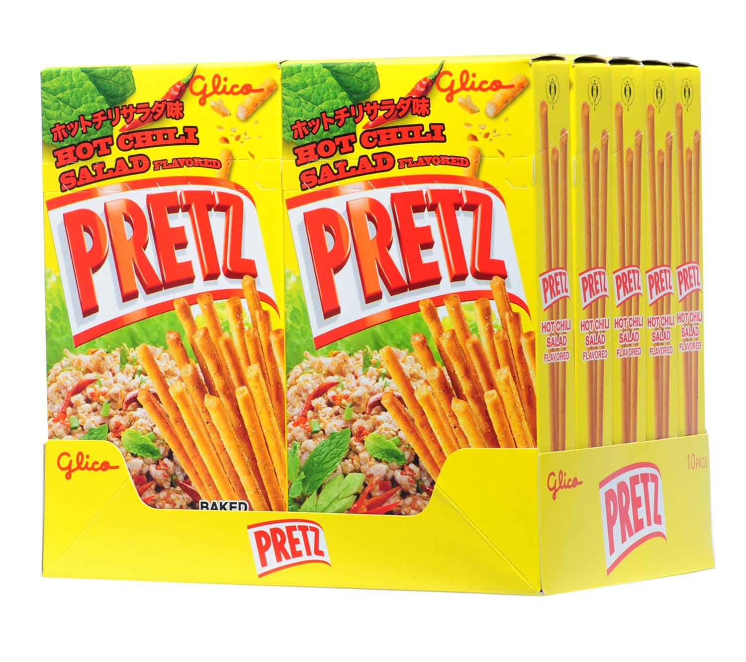 Pretz Biscuit Stick, Hot Chili Salad, 1.16 Ounce (Pack of 10)