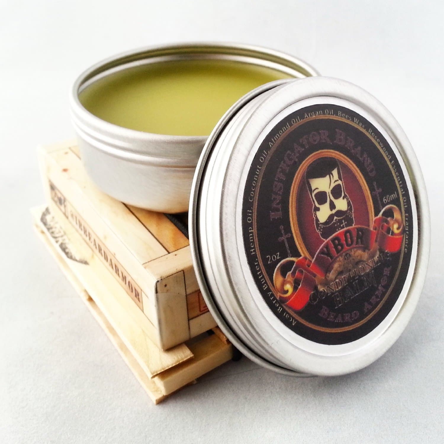 Instigator Brand Beard Armor: Ybor Beard Balm 2oz Twist Top Tin