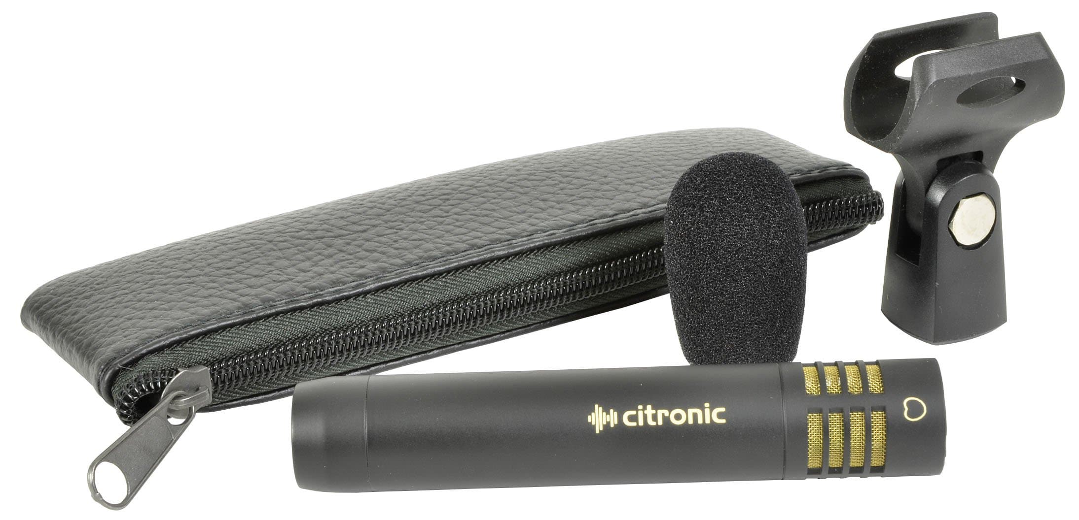 CITRONIC Pencil Condenser Microphone PC-115C Cardoid Response for Studio/Live Rec