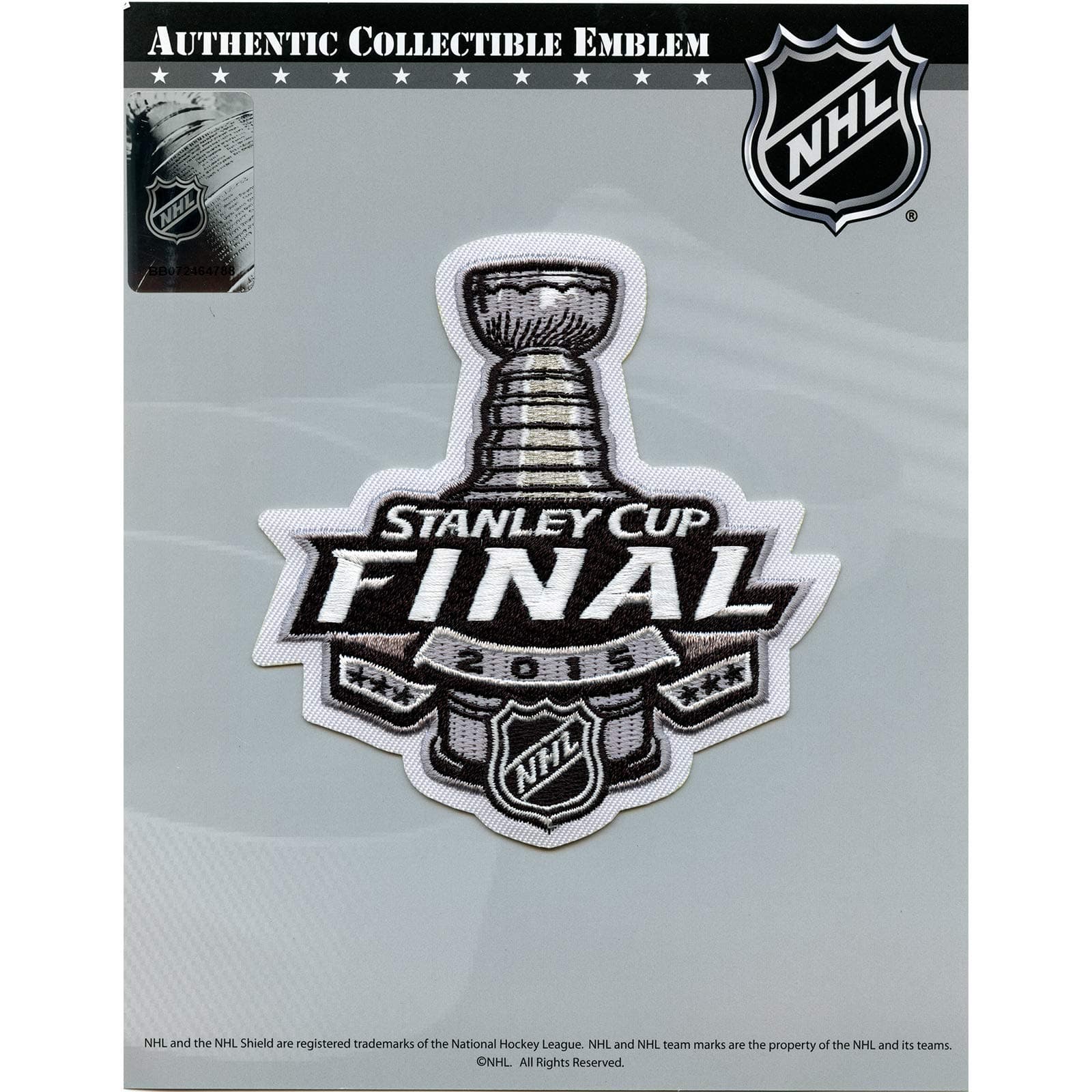 2015 NHL Stanley Cup Final Champions Logo Jersey Patch Chicago Blackhawks vs. Tampa Bay Lightning