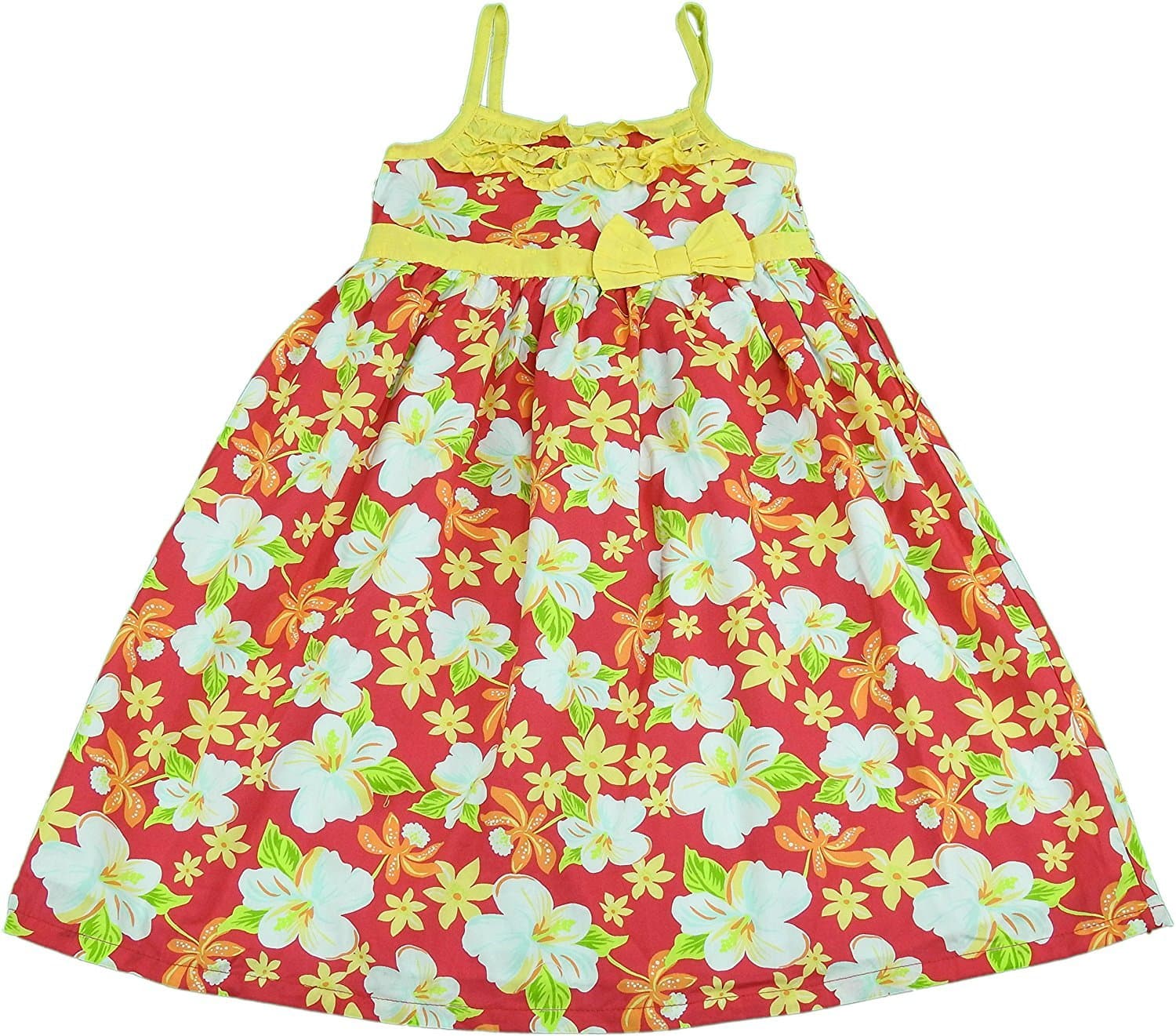 Penelope Mack Girls Size 2T Sun Dress Coral & Yellow