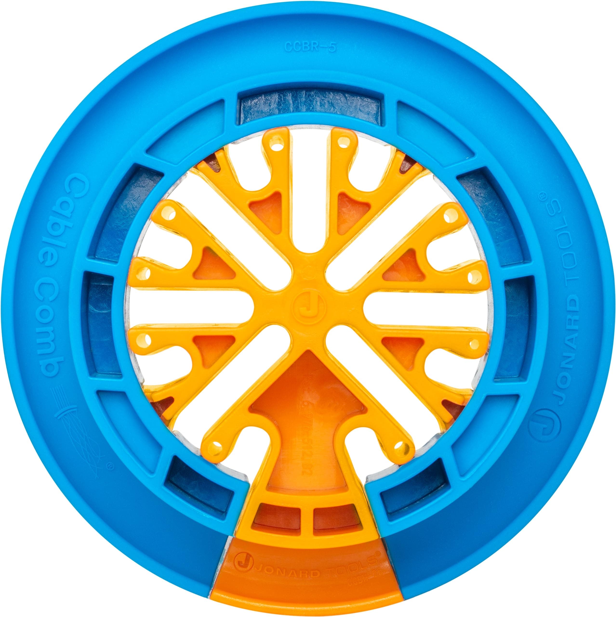 Jonard Tools Cable Comb - CAT-5 Cable Dresser, Bundler & Organizer - Yellow, 4.75 Inches