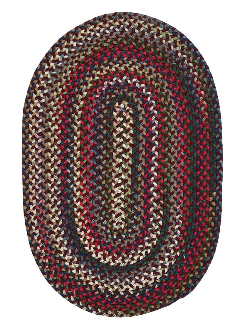 Chestnut Knoll Oval Area Rug, 2 by 8-Feet, Amber Rose