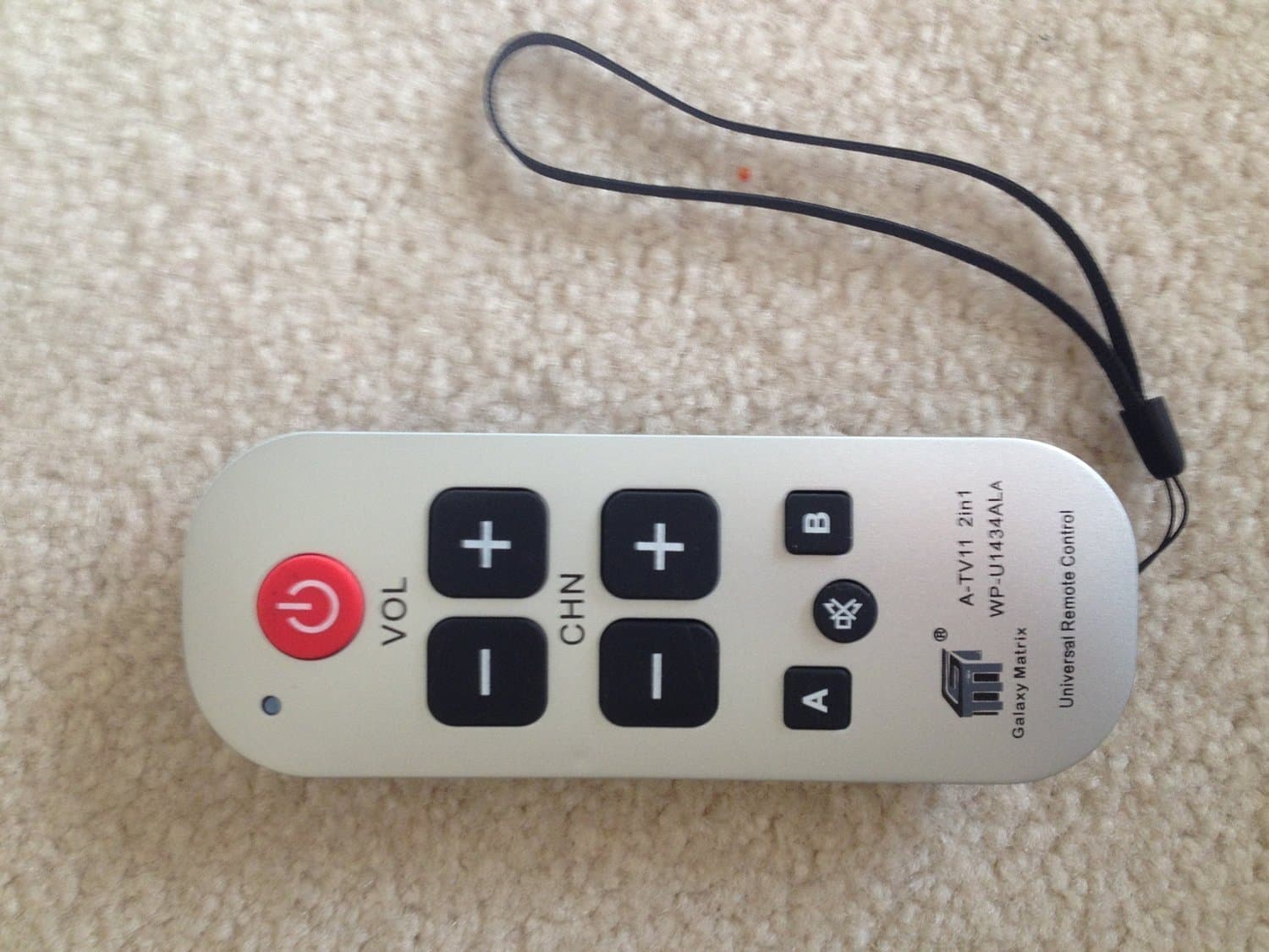 Gmatrix Large Button Universal Waterproof Remote Control (2 IN 1) - Vizio Lg Sharp A-TV11, Initial Setting for Lg, Vizio, Zenith, Panasonic, Philips, RCA - Put Battery to Work, No Program Needed