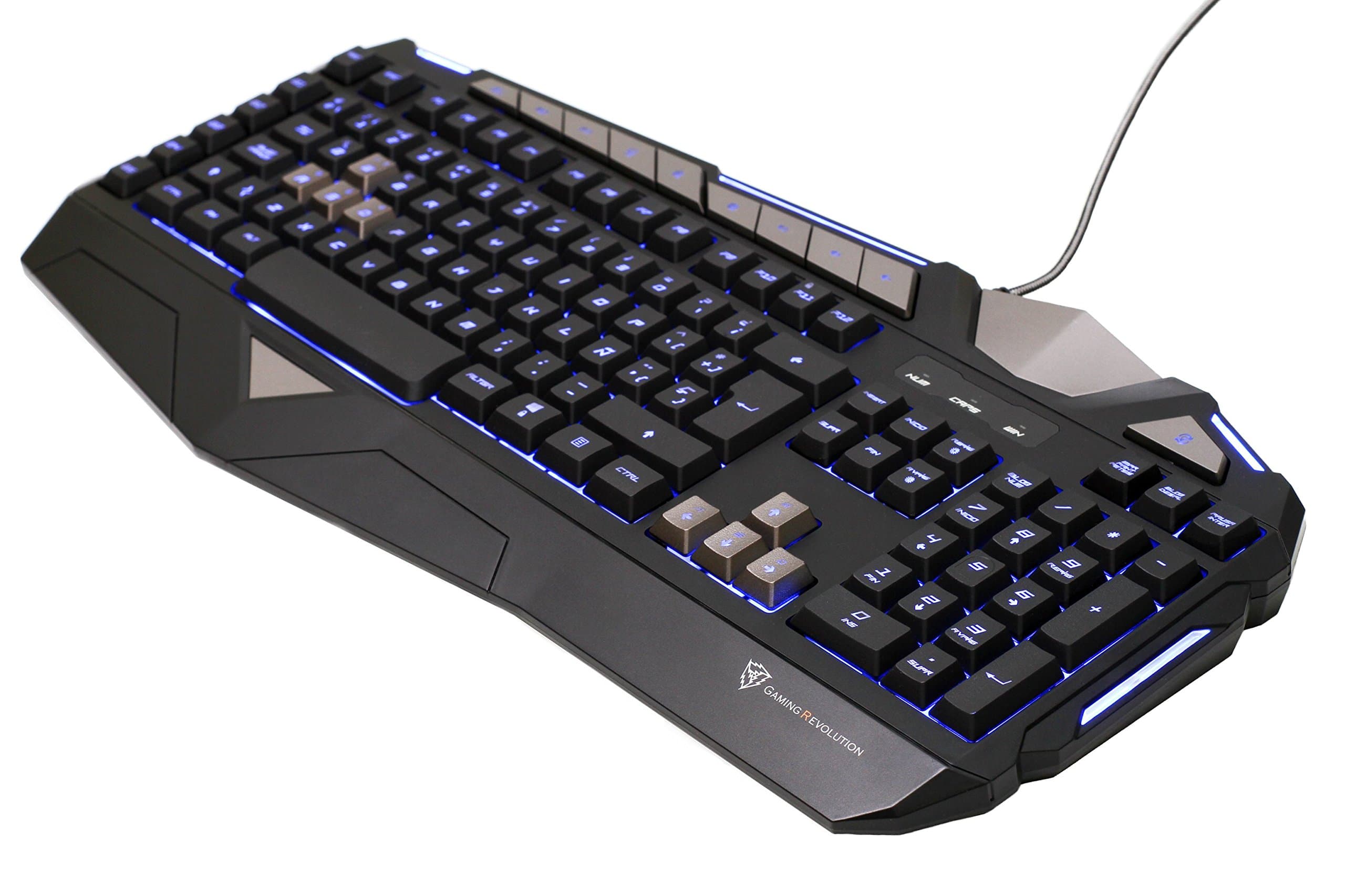 ThunderX3 TK25- Membrane Gaming Keyboard- (Total Customization, LED Backlight, Multiple Profiles, Macro Keys, Ultra Fast Response, Anti-Ghosting Capability) Black
