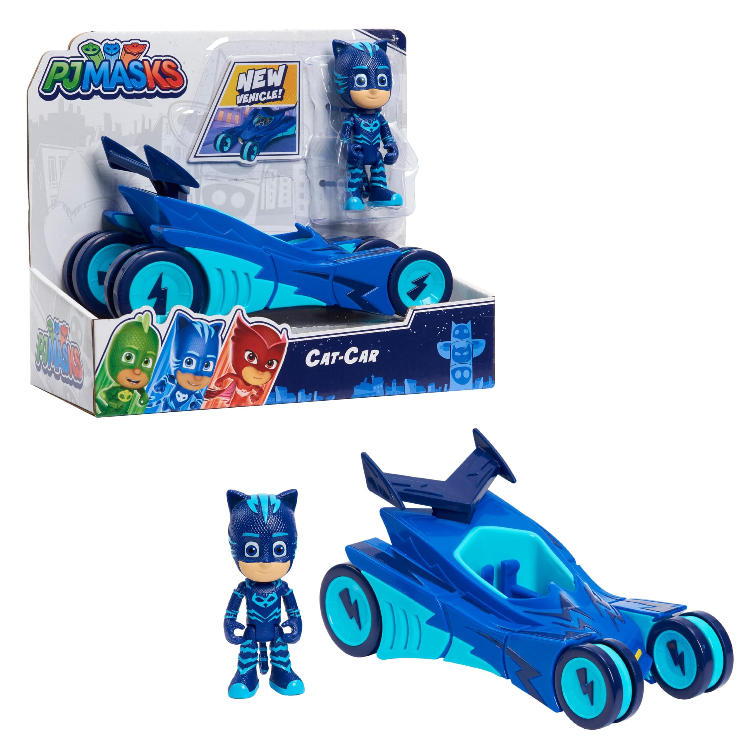 Pj Masks Boy's and Girl's Vehicles Catboy Toys, 3+ and Above (Multicolor)