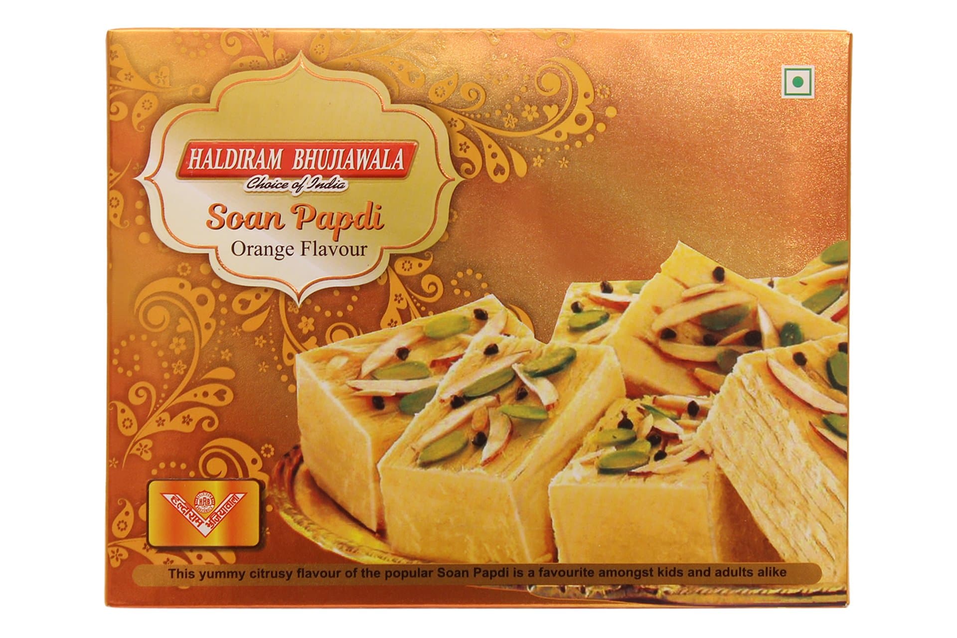 Haldiram Bhujiawala Orange Soan Papdi - 500gm
